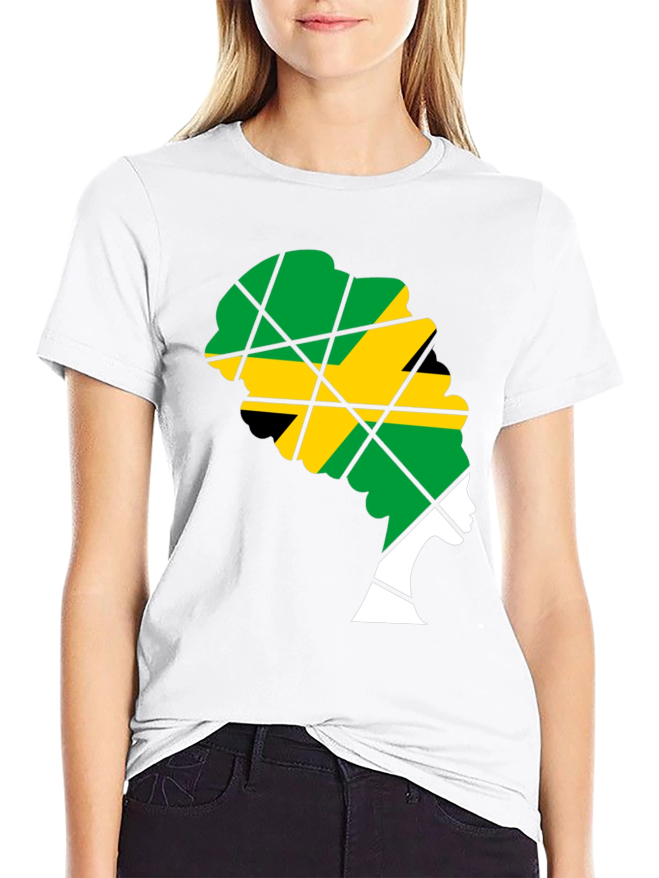 Jamaican Flag Woman T-Shirt