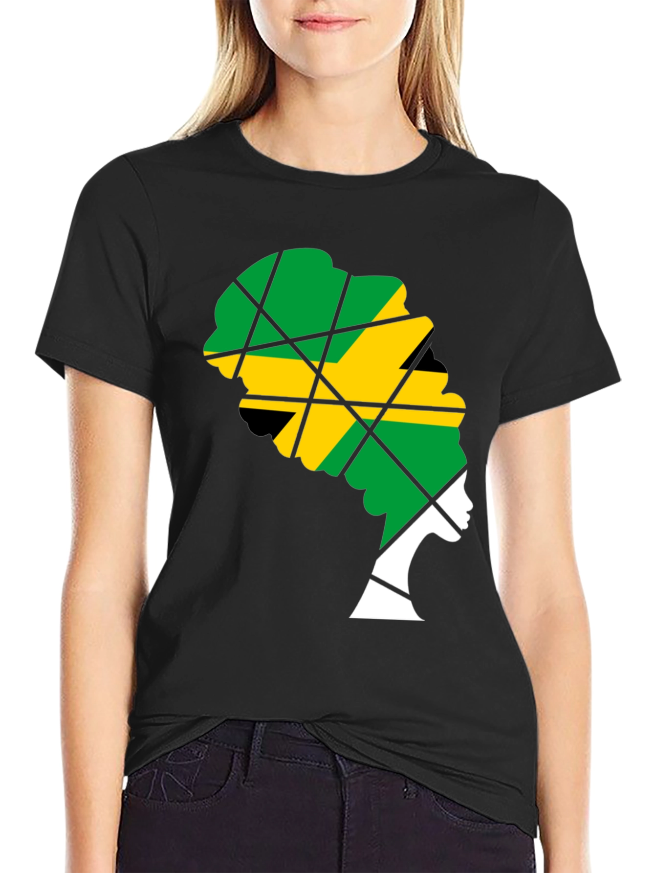 Jamaican Flag Woman T-Shirt