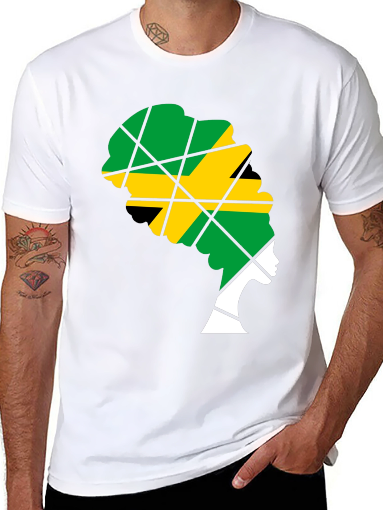 Jamaican Flag Woman T-Shirt