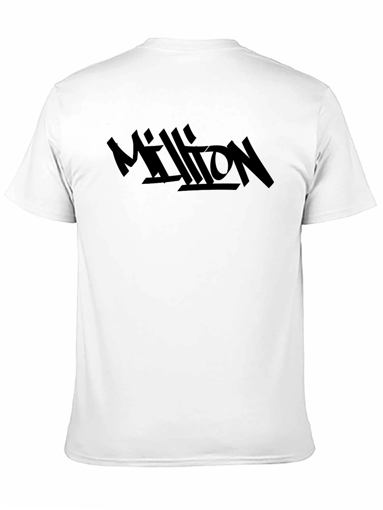 Million Graphic Tee - Black Cotton Blend