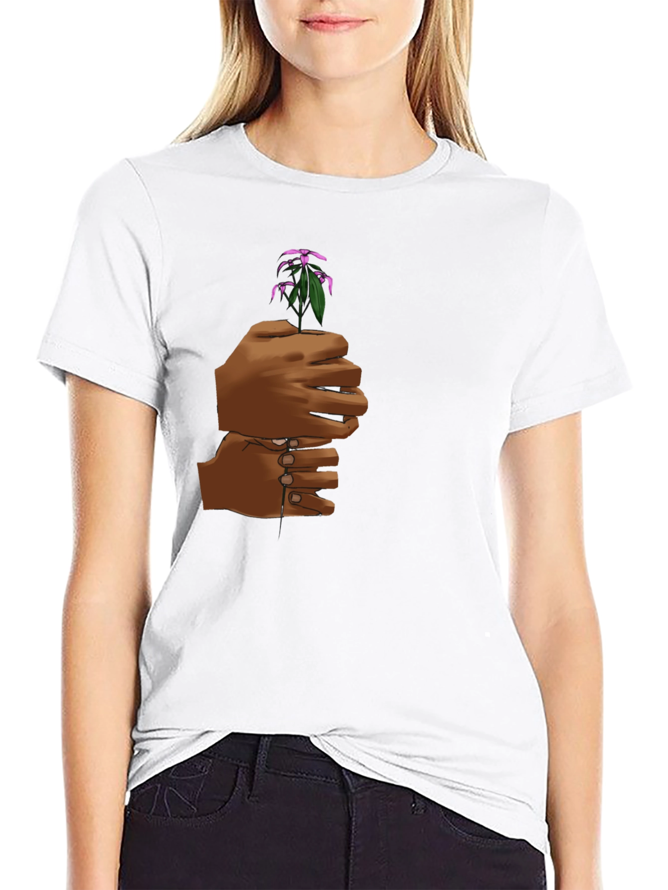 Growth Hands T-Shirt - Black