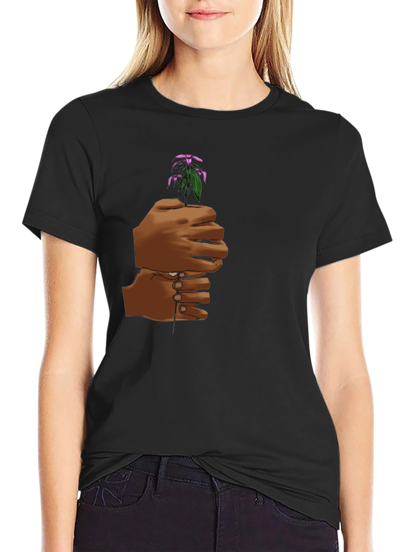 Growth Hands T-Shirt - Black