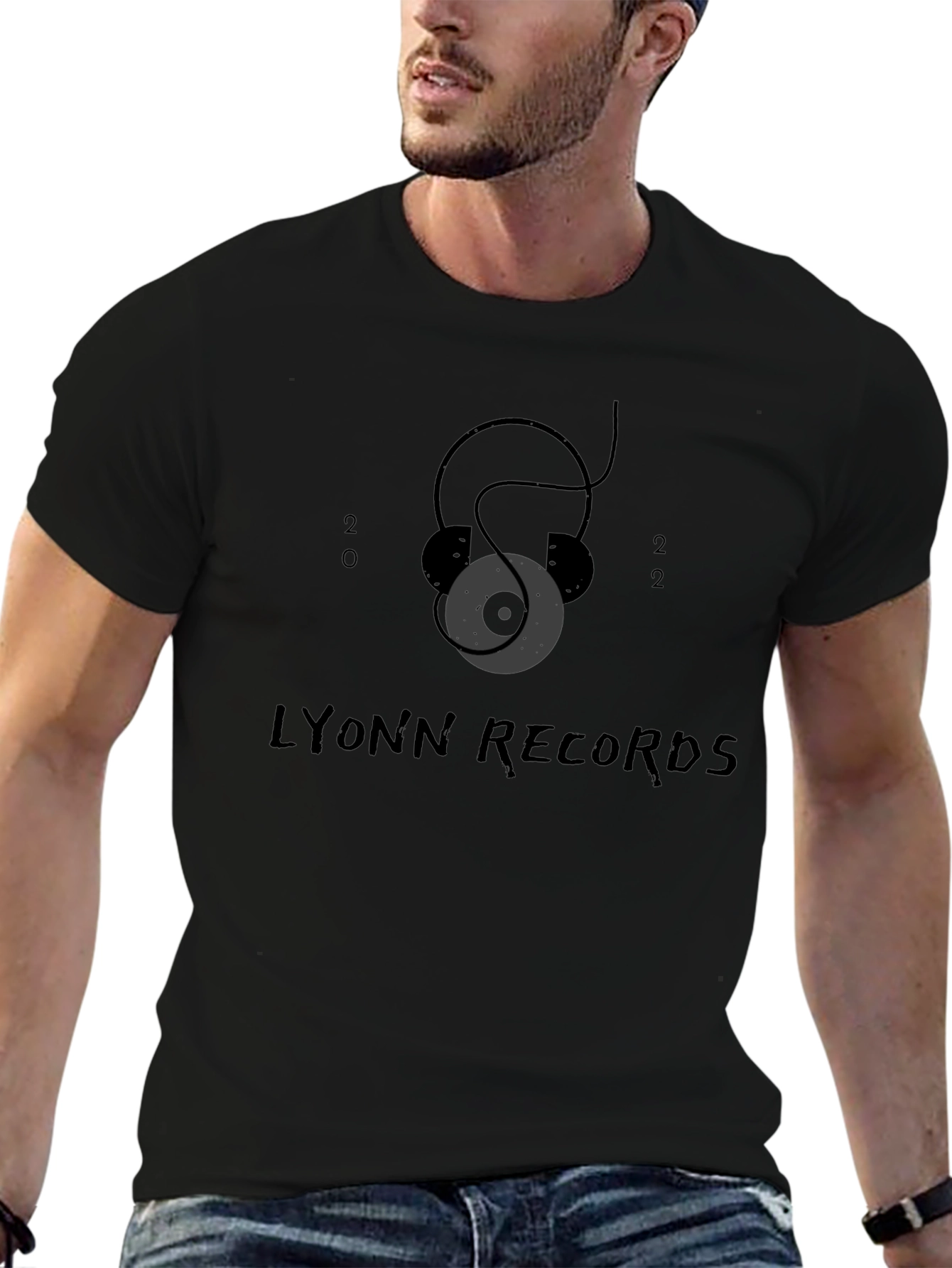 Lyonn Records Black Graphic Tee