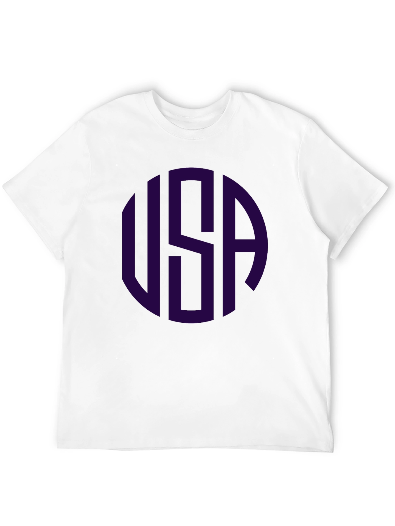 USA Circle Graphic T-Shirt - Stylish Patriotic Tee