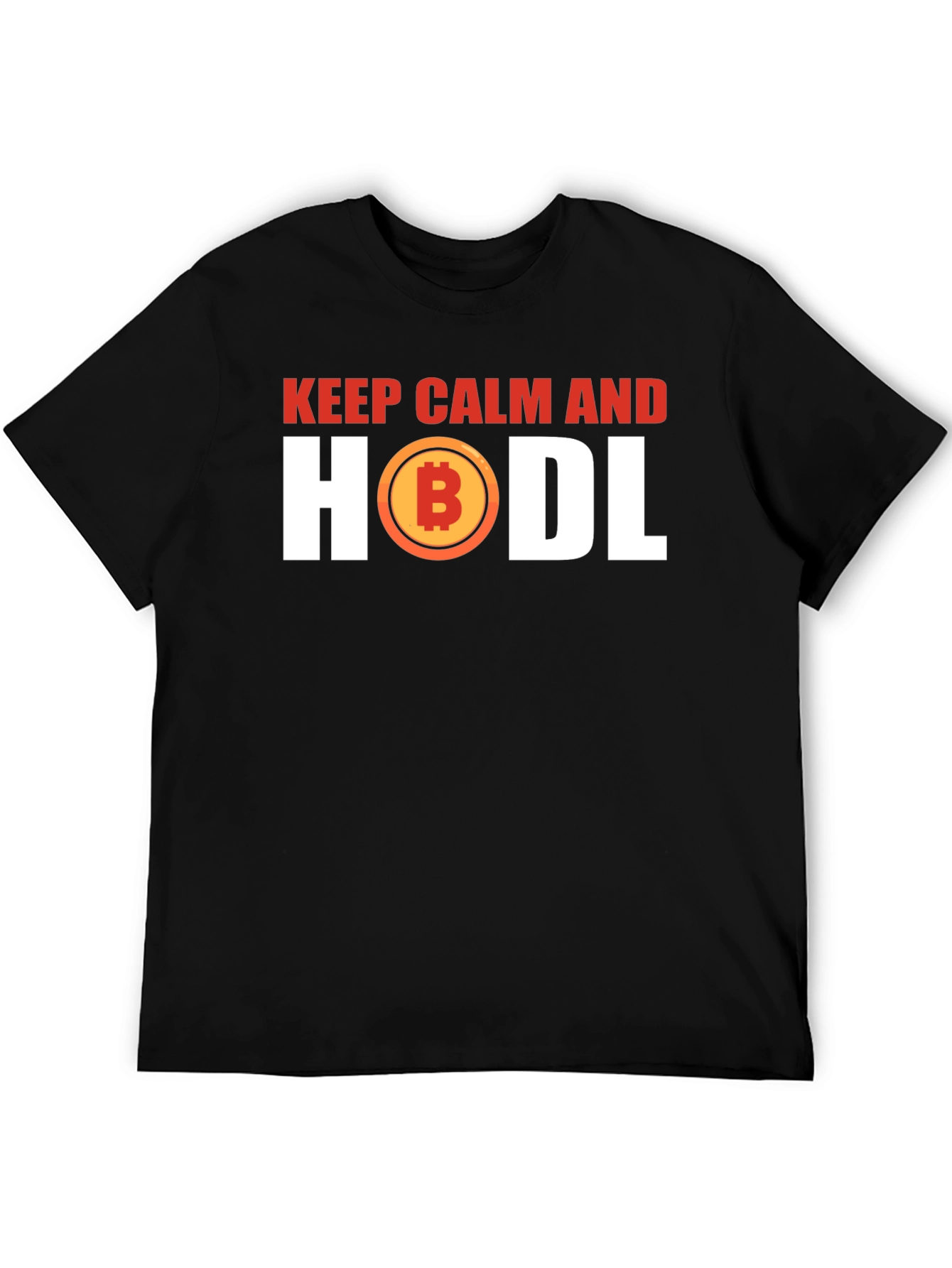 Keep Calm and HODL Bitcoin Graphic T-Shirt