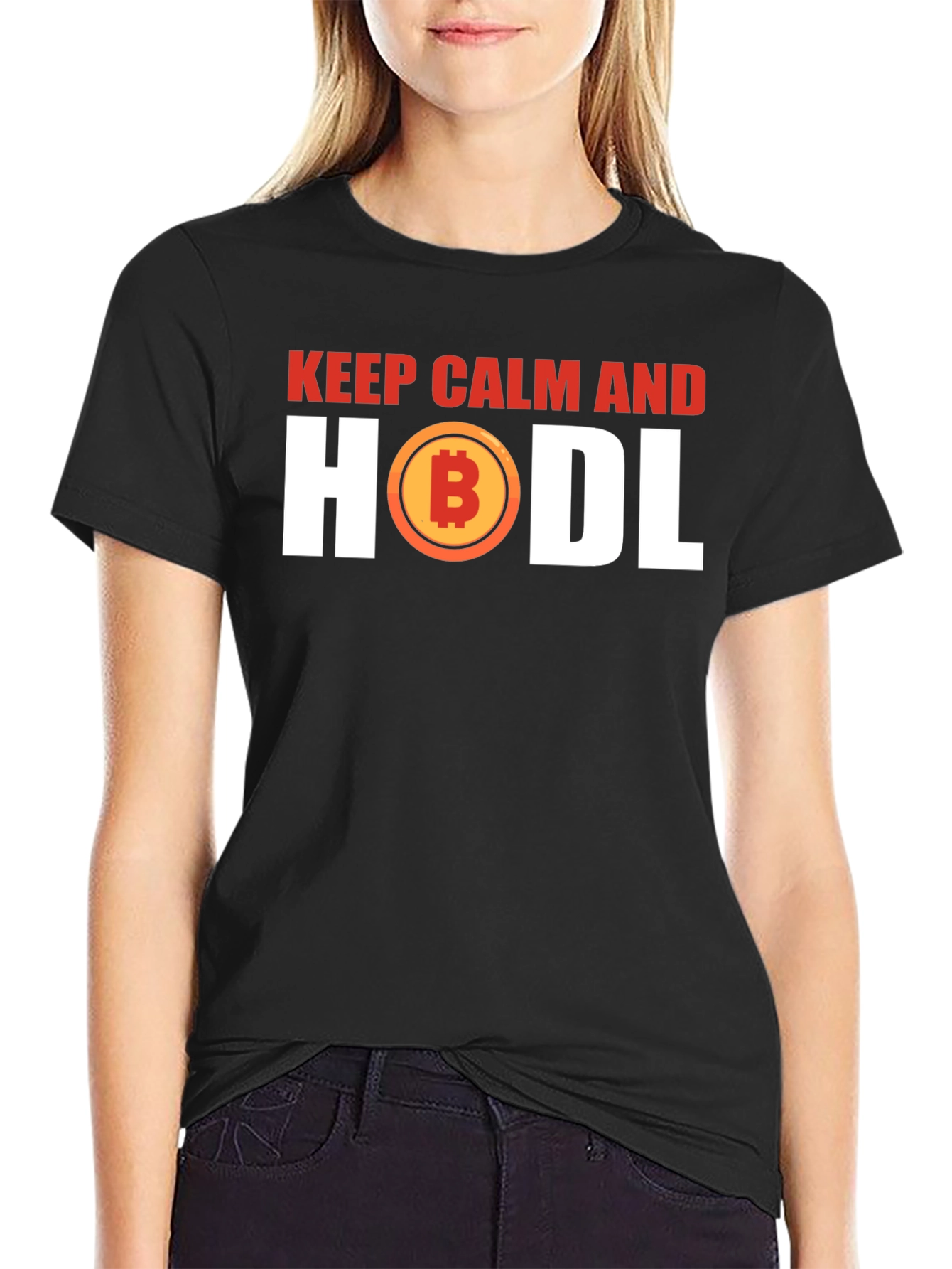 Keep Calm and HODL Bitcoin Graphic T-Shirt