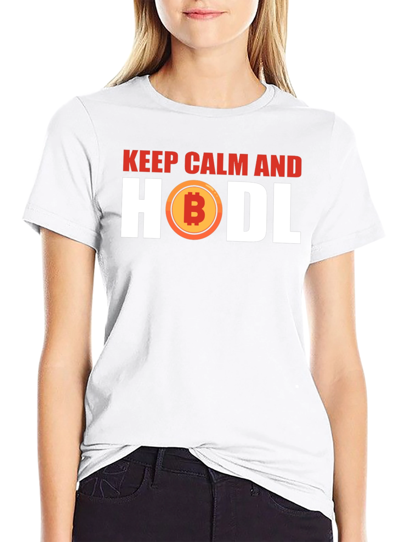 Keep Calm and HODL Bitcoin Graphic T-Shirt