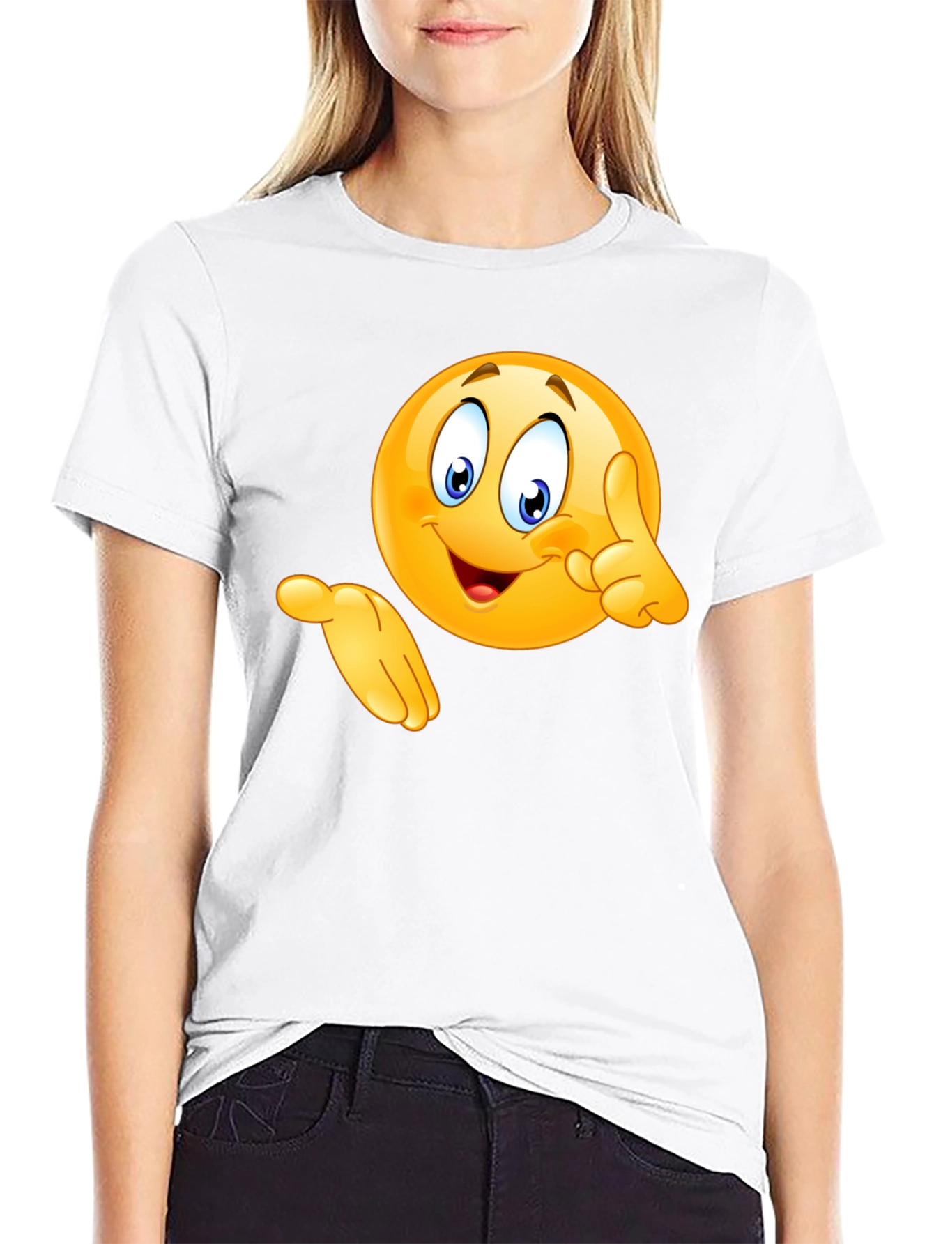 Emoji Graphic Black T-Shirt - Fun & Casual