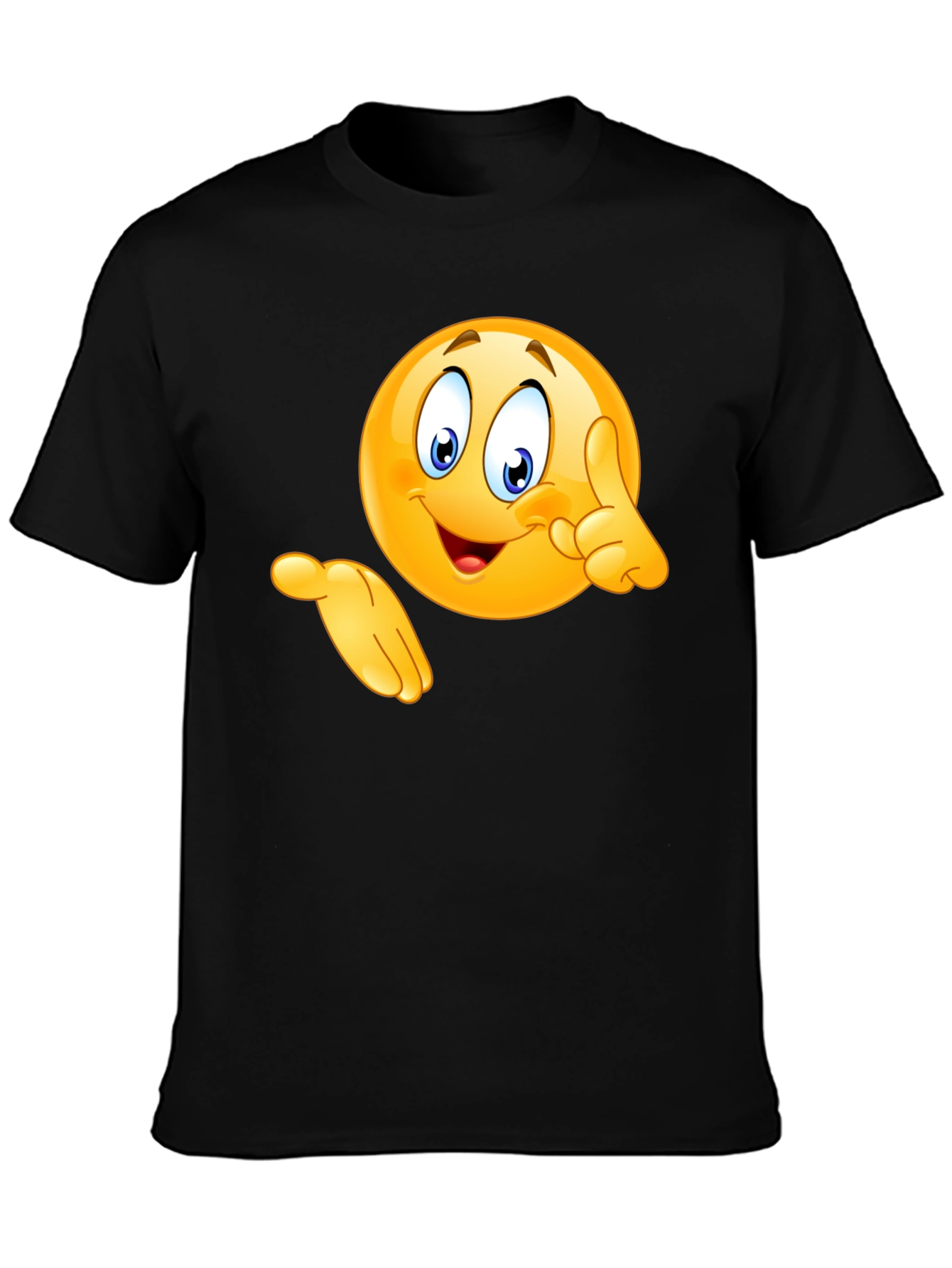 Emoji Graphic Black T-Shirt - Fun & Casual