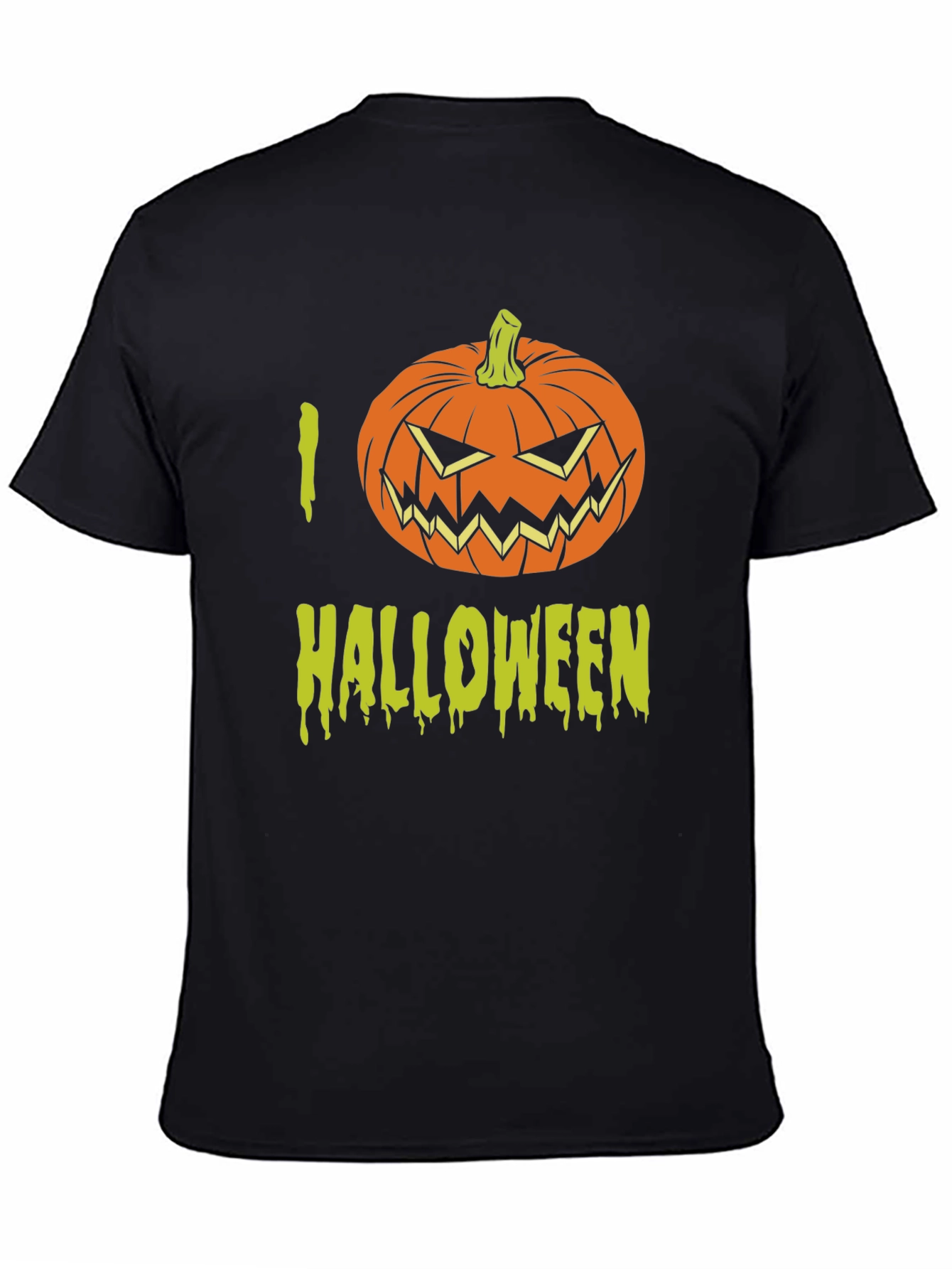 I Love Halloween T-Shirt with Pumpkin Graphic