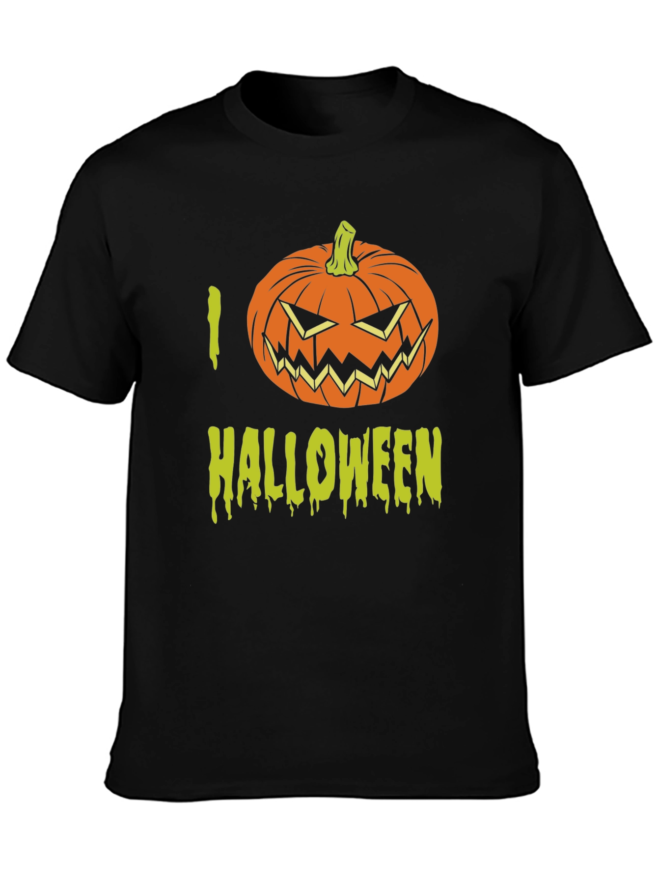 I Love Halloween T-Shirt with Pumpkin Graphic