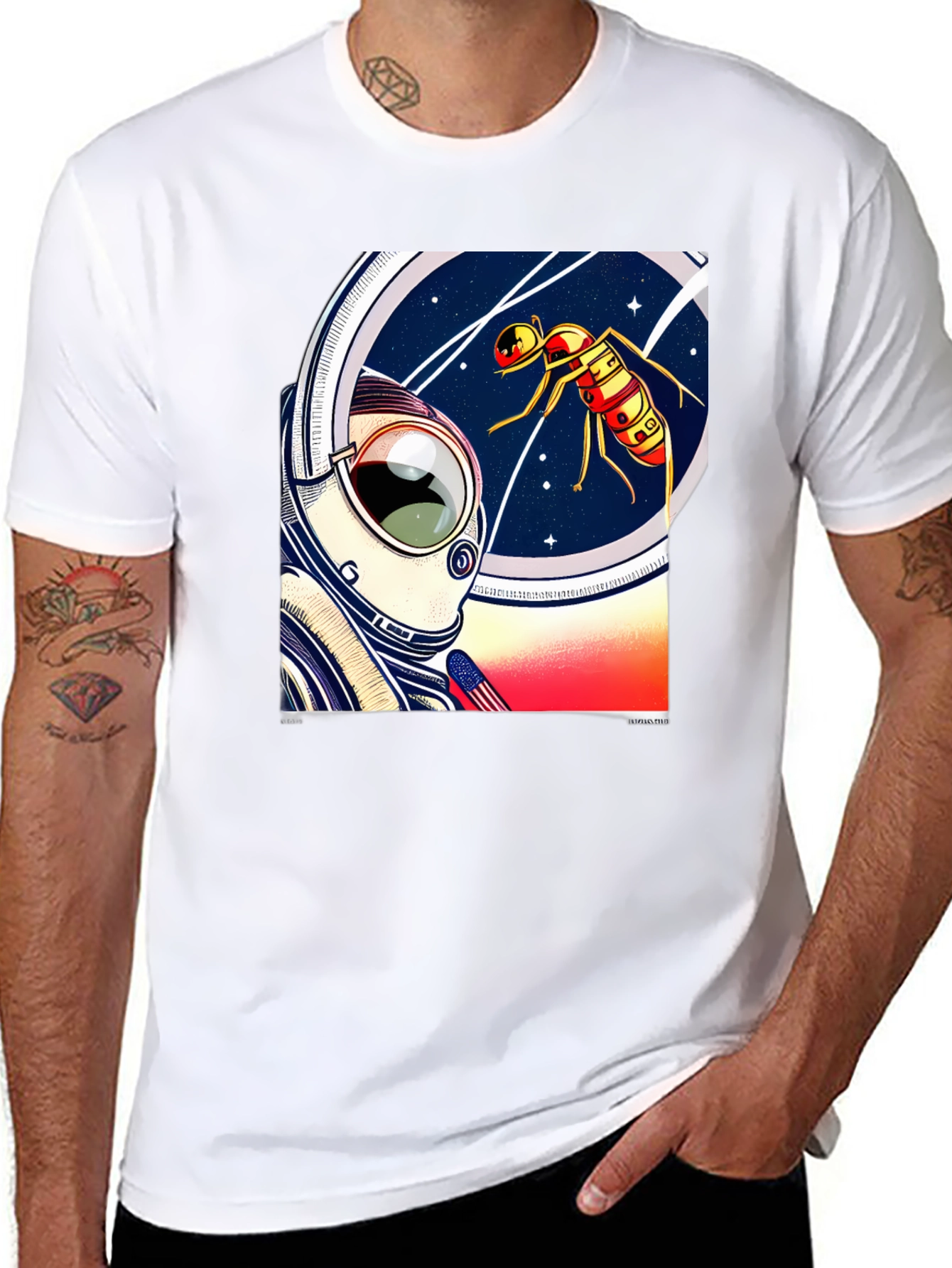 Astronaut & Space Ant Graphic Tee