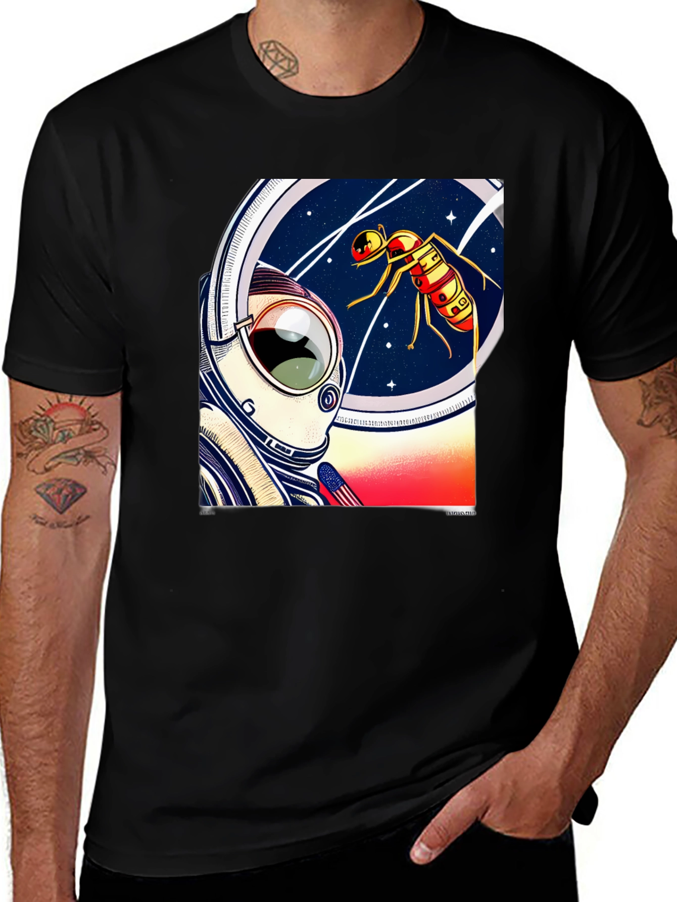 Astronaut & Space Ant Graphic Tee