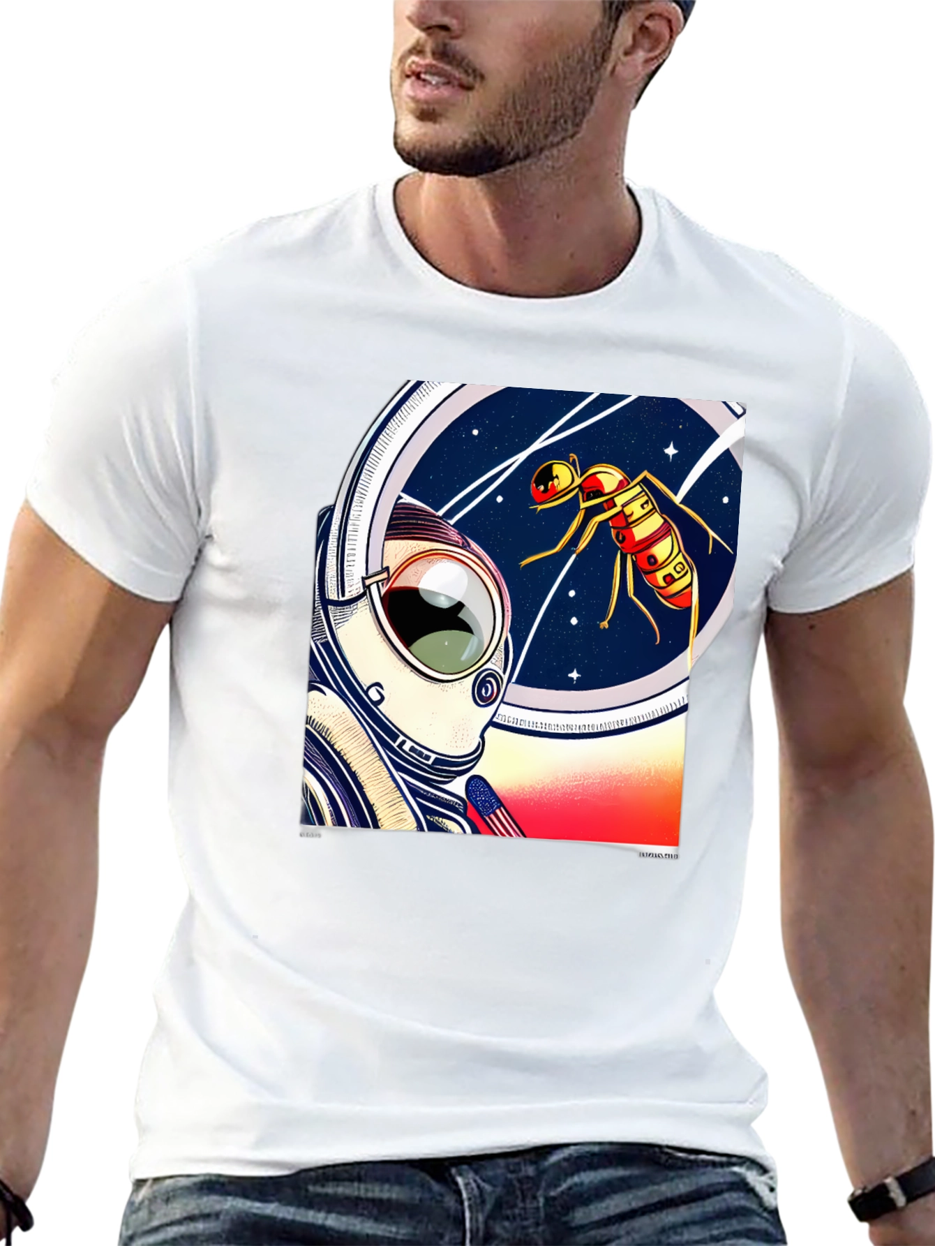 Astronaut & Space Ant Graphic Tee