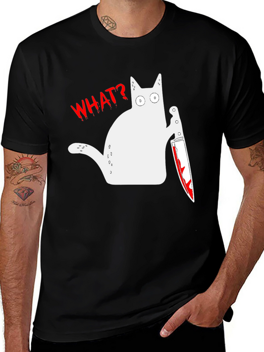 Killer Cat T-Shirt - Funny Graphic Tee