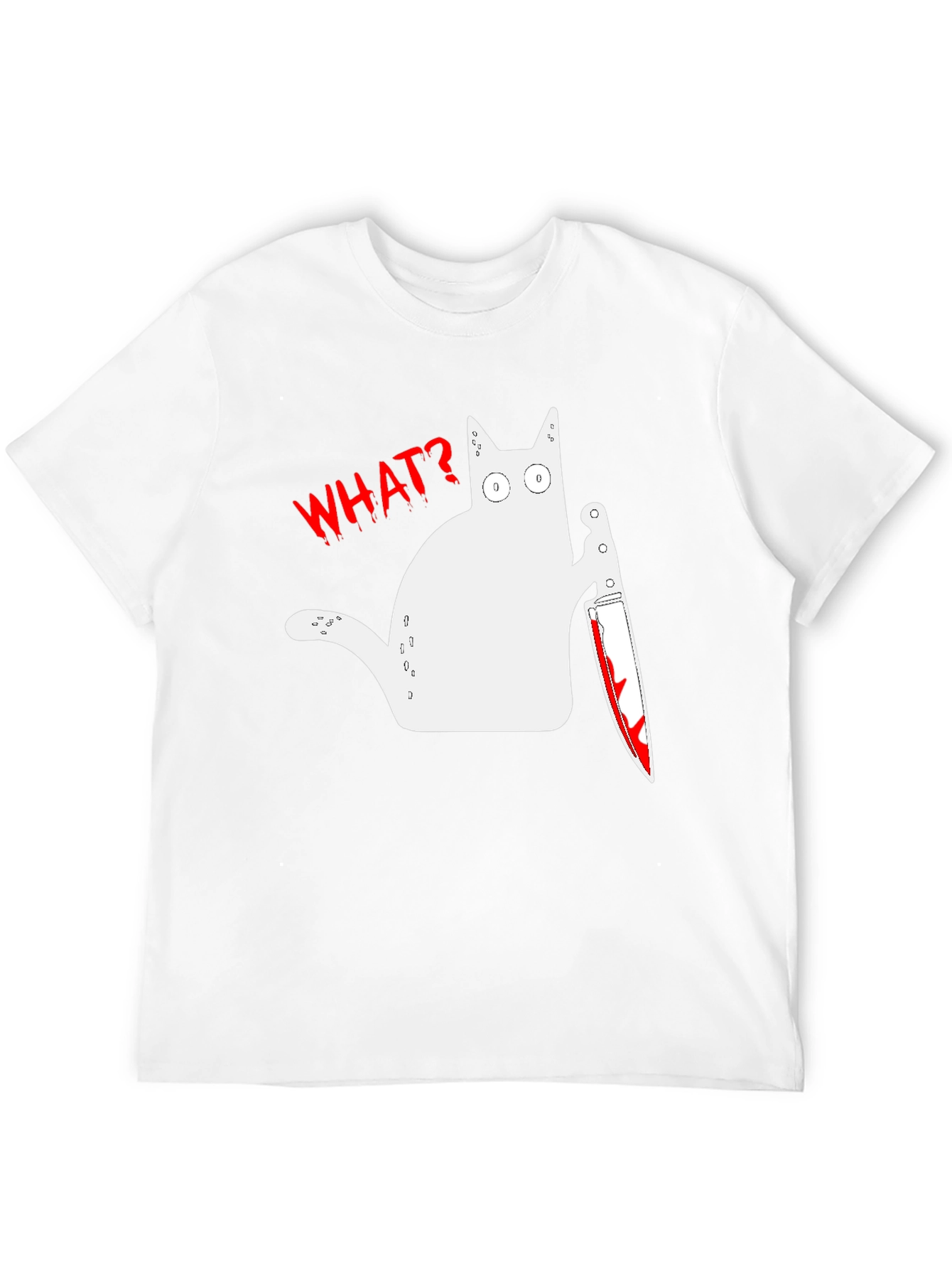 Killer Cat T-Shirt - Funny Graphic Tee