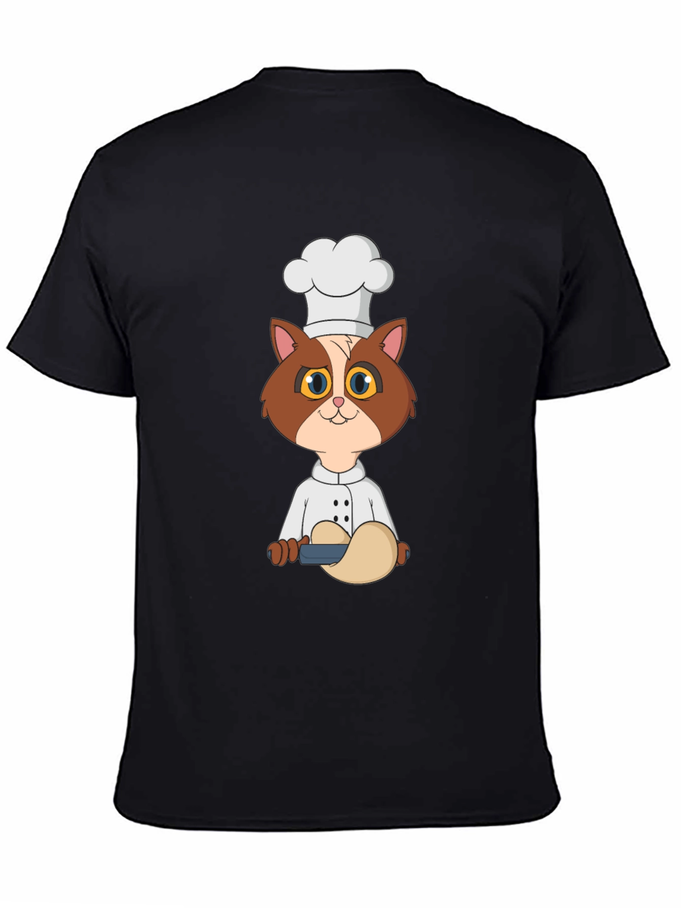 Chef Cat T-Shirt - Cute Cartoon Kitten Design