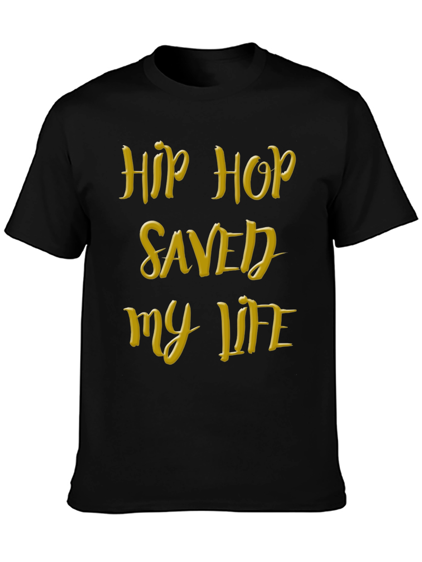 Hip Hop Saved My Life Black T-Shirt