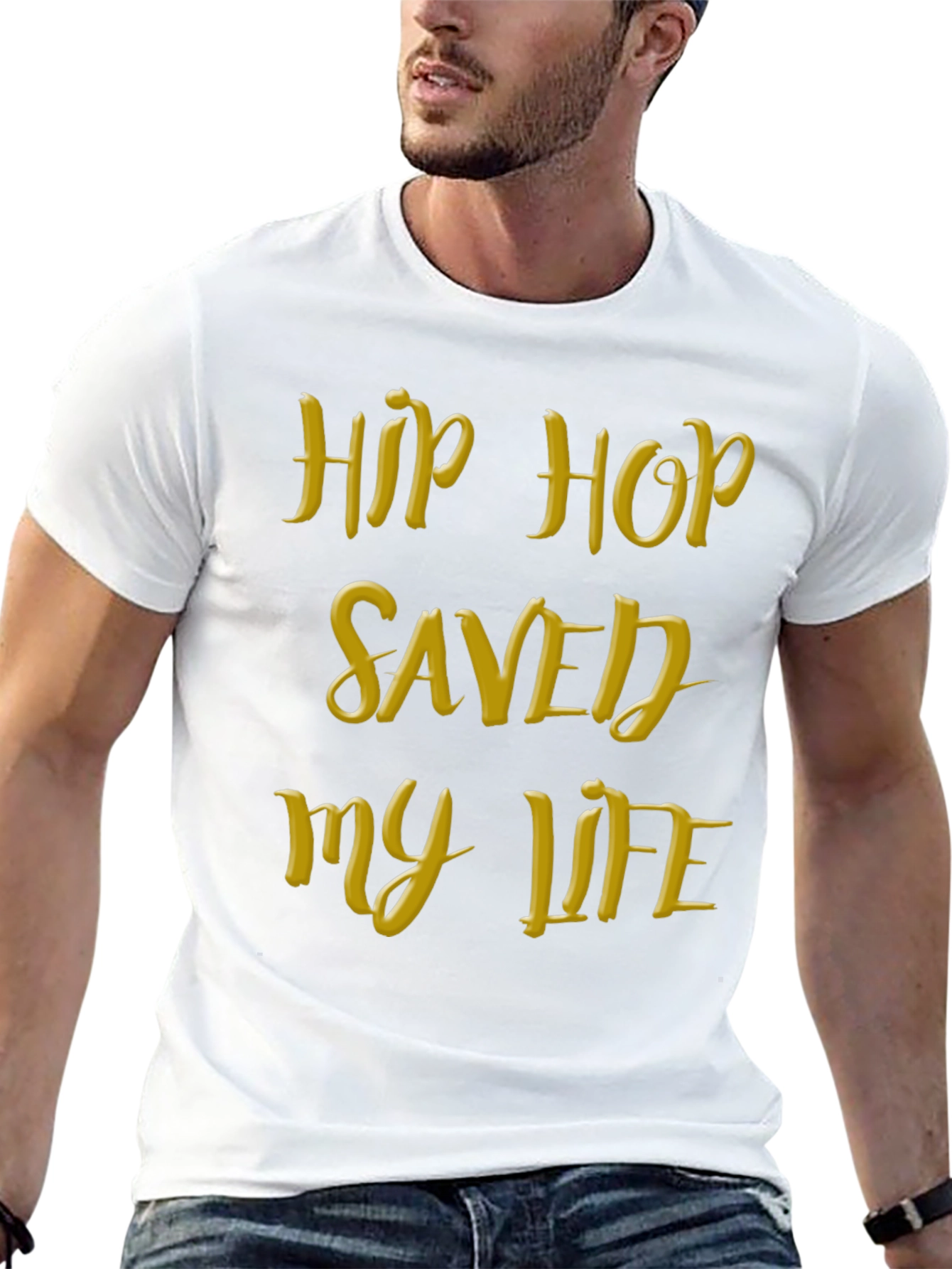 Hip Hop Saved My Life Black T-Shirt