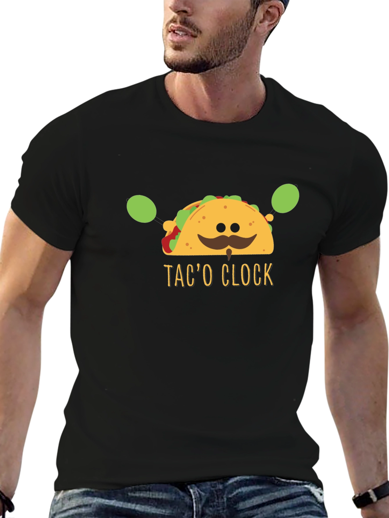 Taco OClock Graphic T-Shirt - Funny Foodie Tee