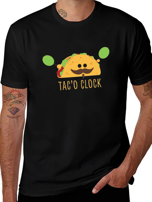 Taco OClock Graphic T-Shirt - Funny Foodie Tee