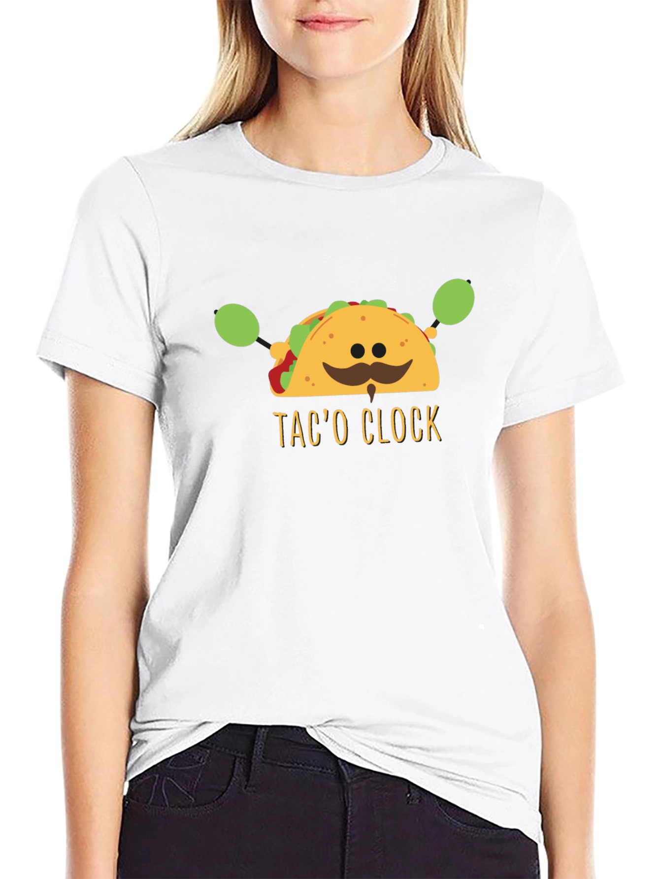 Taco OClock Graphic T-Shirt - Funny Foodie Tee