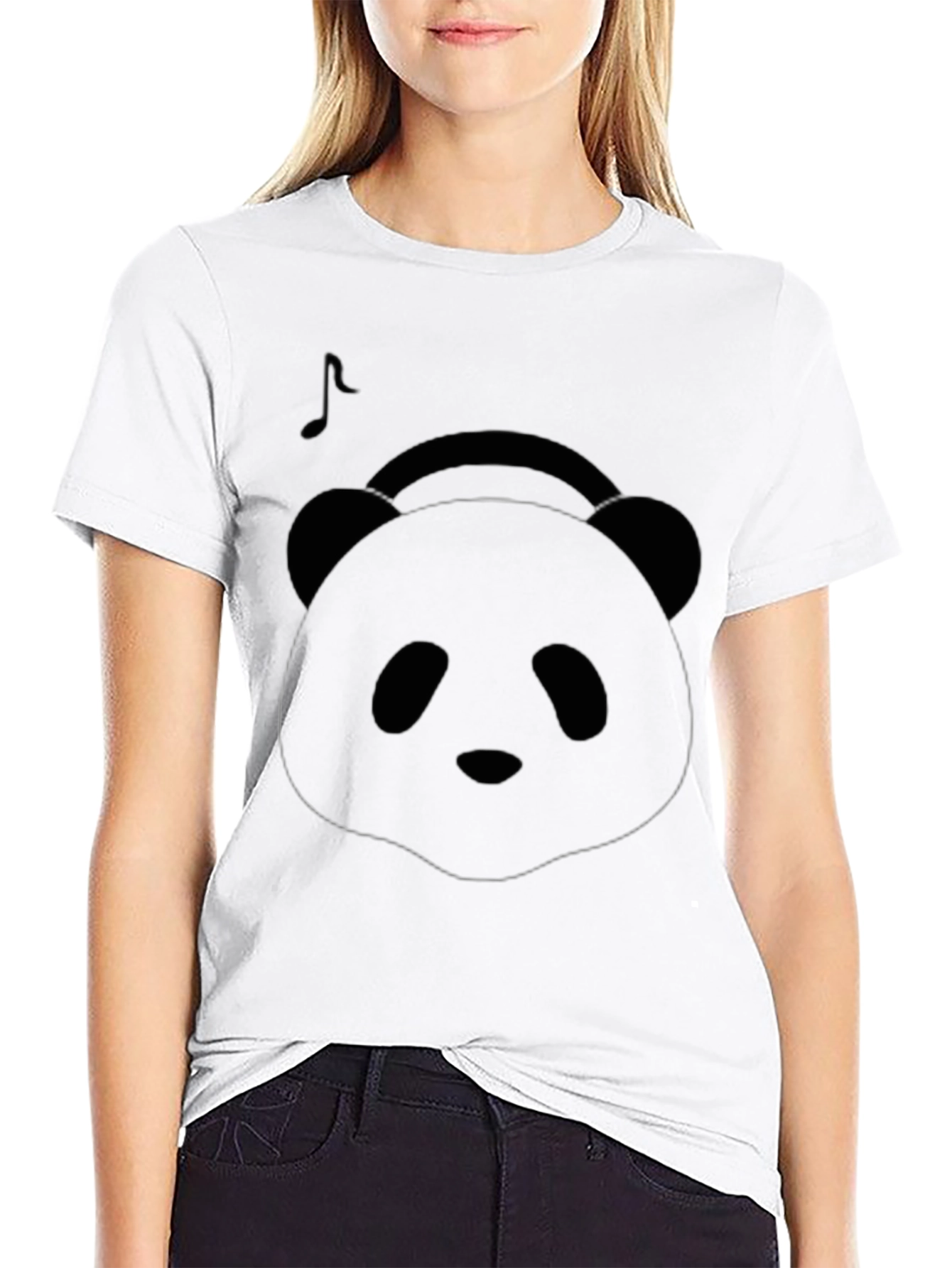 Panda DJ Black T-Shirt