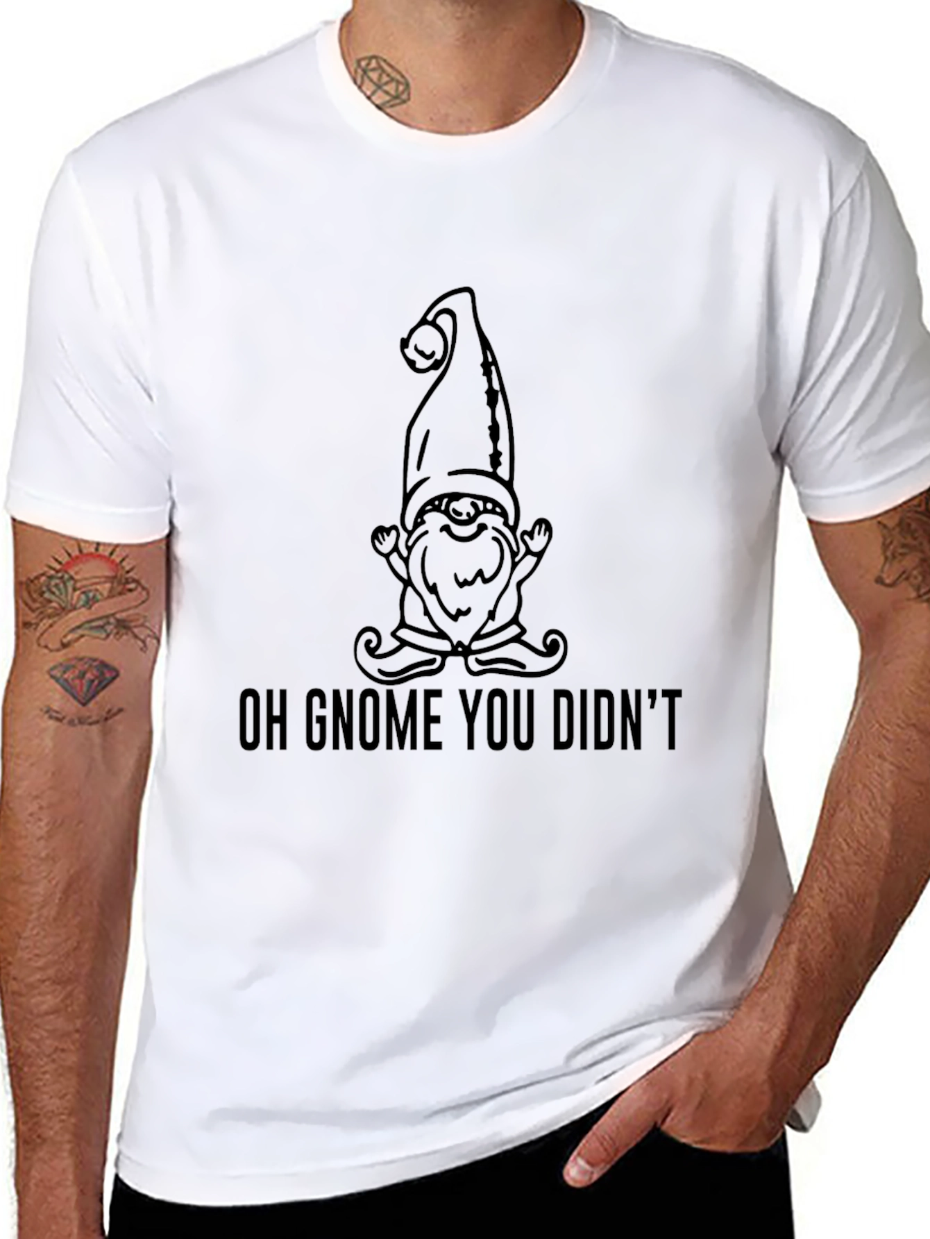 Oh Gnome You Didnt Black Tee