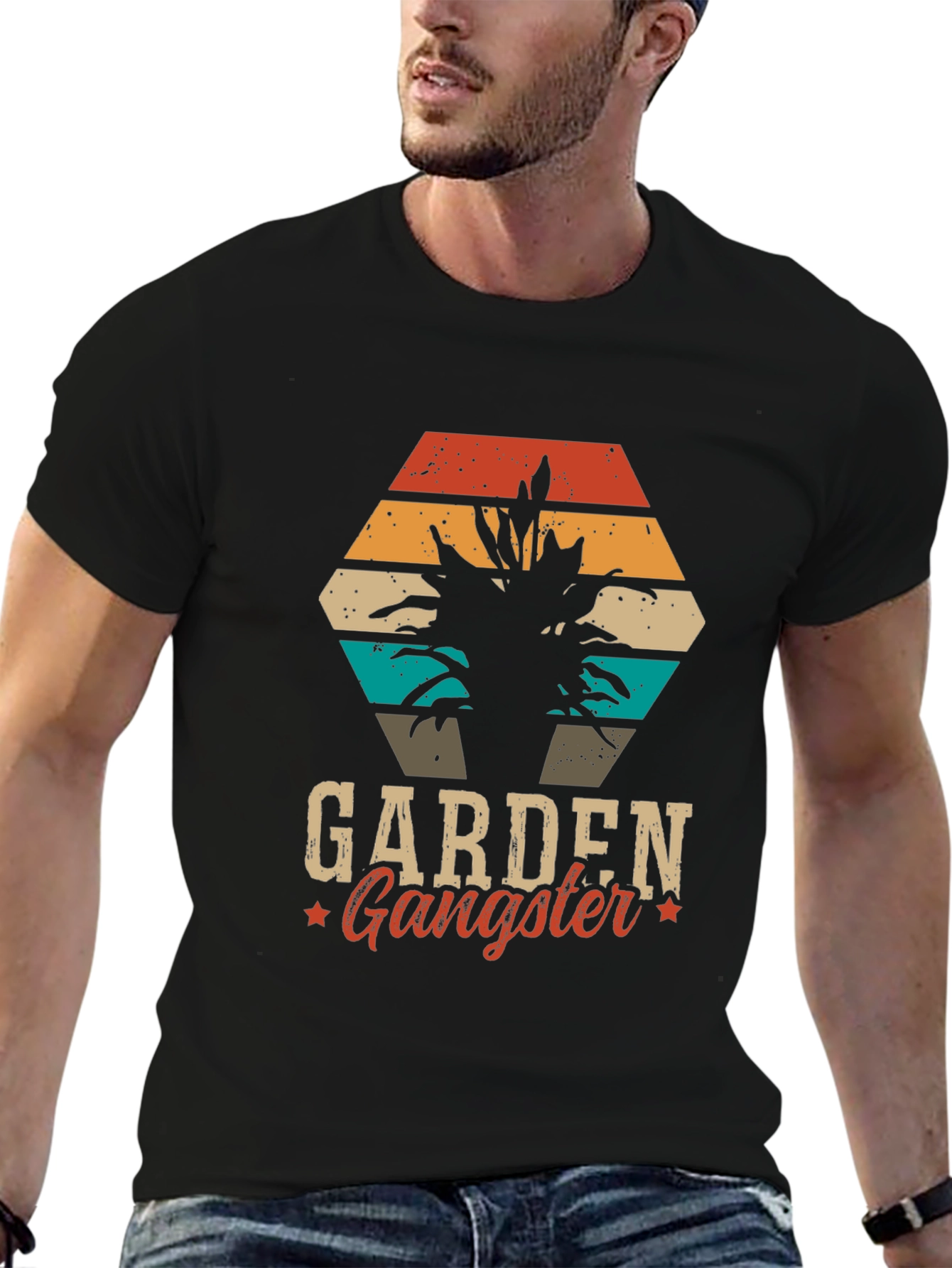Garden Gangster Graphic Tee - Black T-Shirt