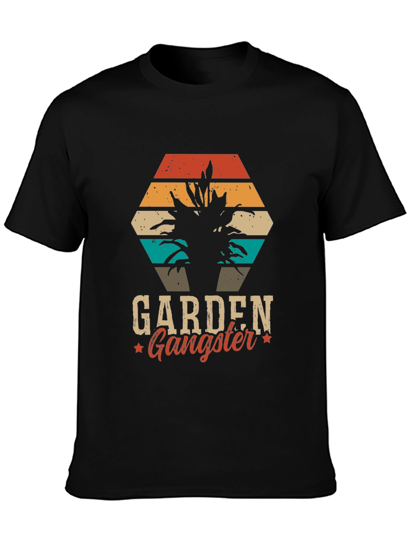 Garden Gangster Graphic Tee - Black T-Shirt