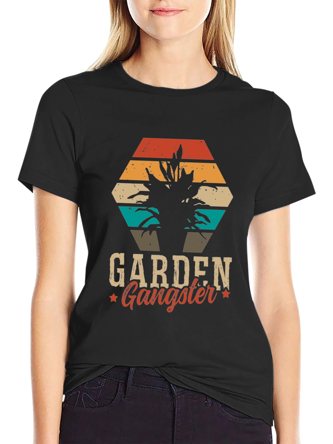 Garden Gangster Graphic Tee - Black T-Shirt