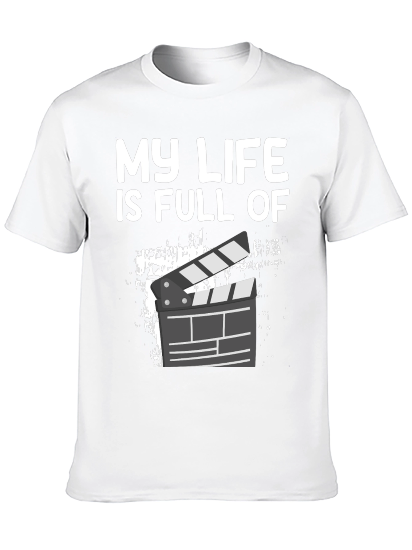 My Life is Full of Action Black Graphic Tee