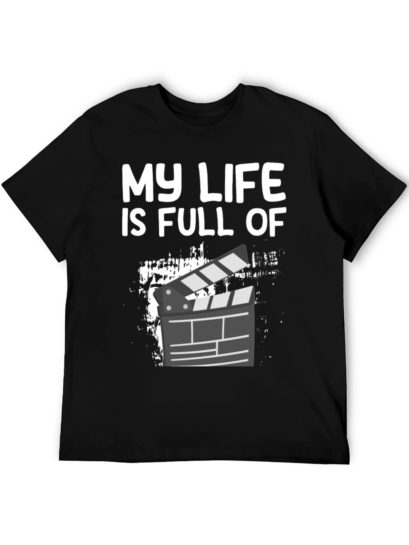 My Life is Full of Action Black Graphic Tee