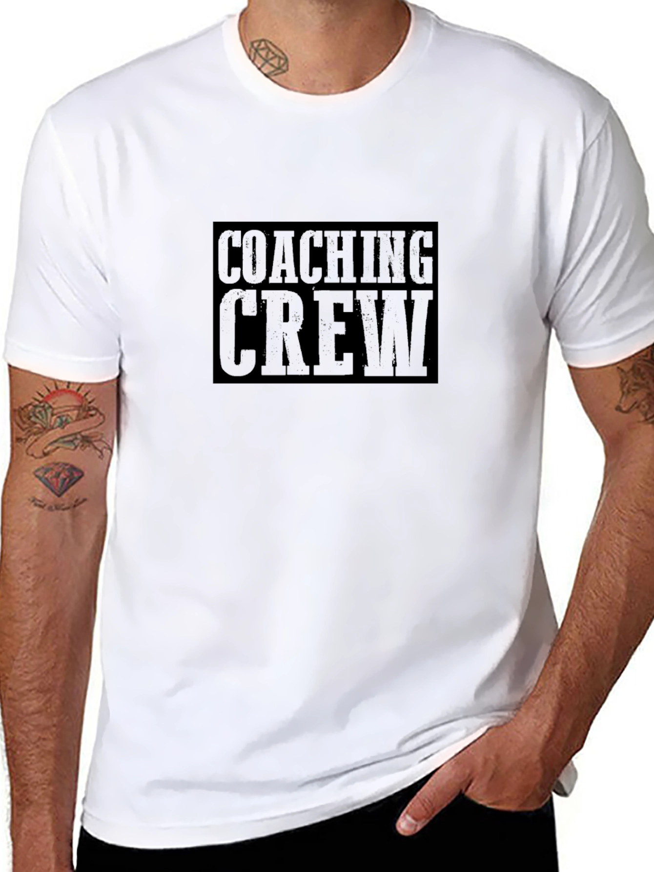 Coaching Crew Black T-Shirt
