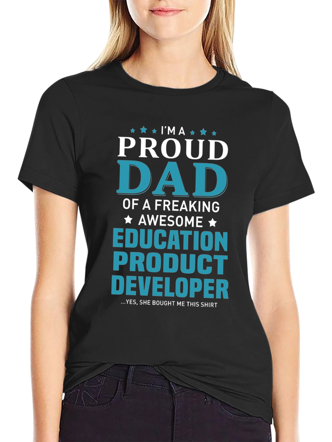 Proud Dad Education Product Developer Graphic T-Shirt