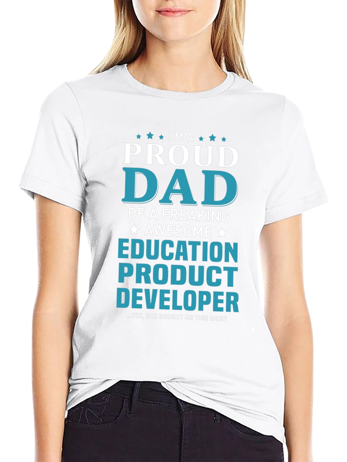 Proud Dad Education Product Developer Graphic T-Shirt
