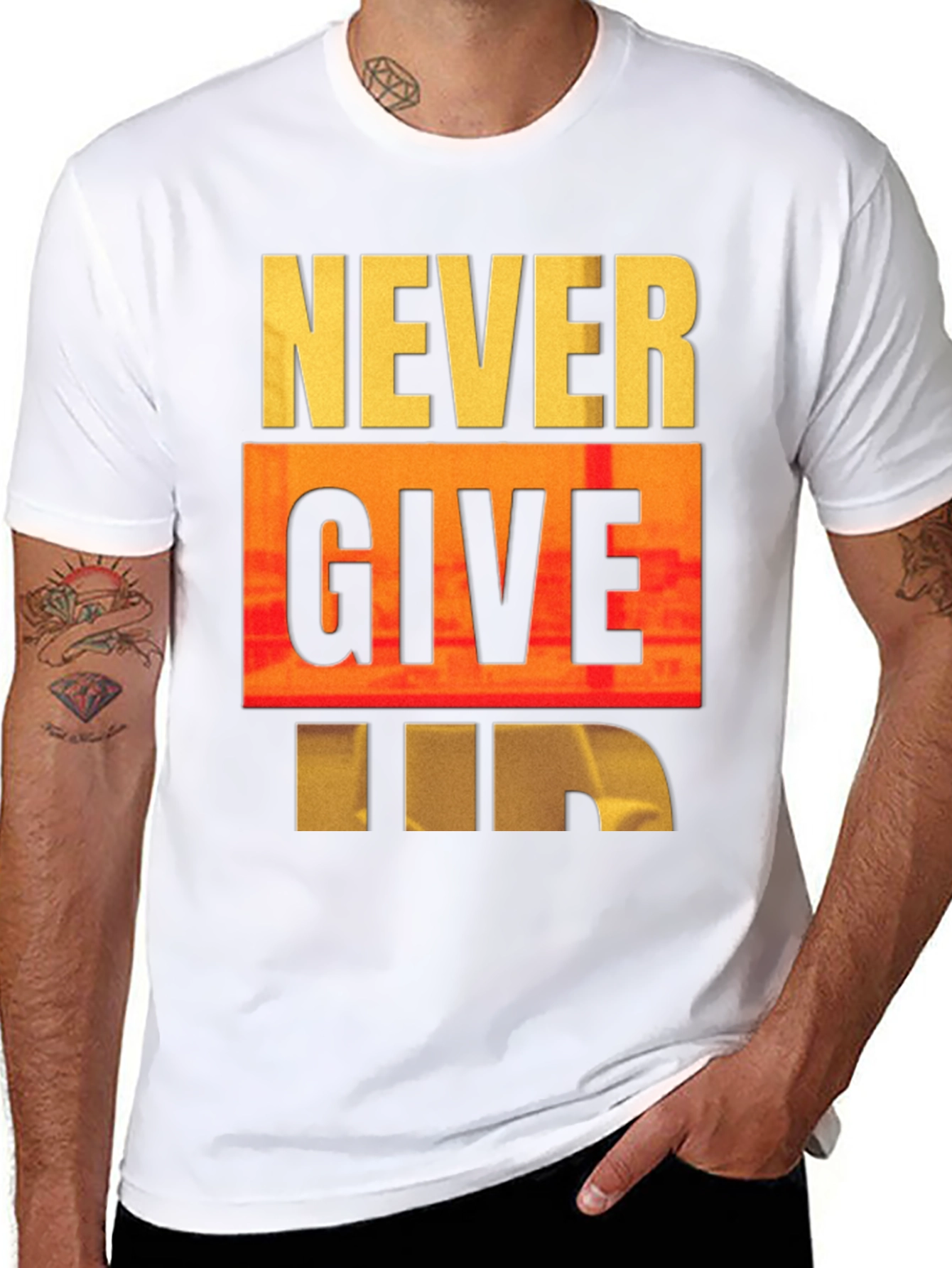 Never Give In Graphic Tee