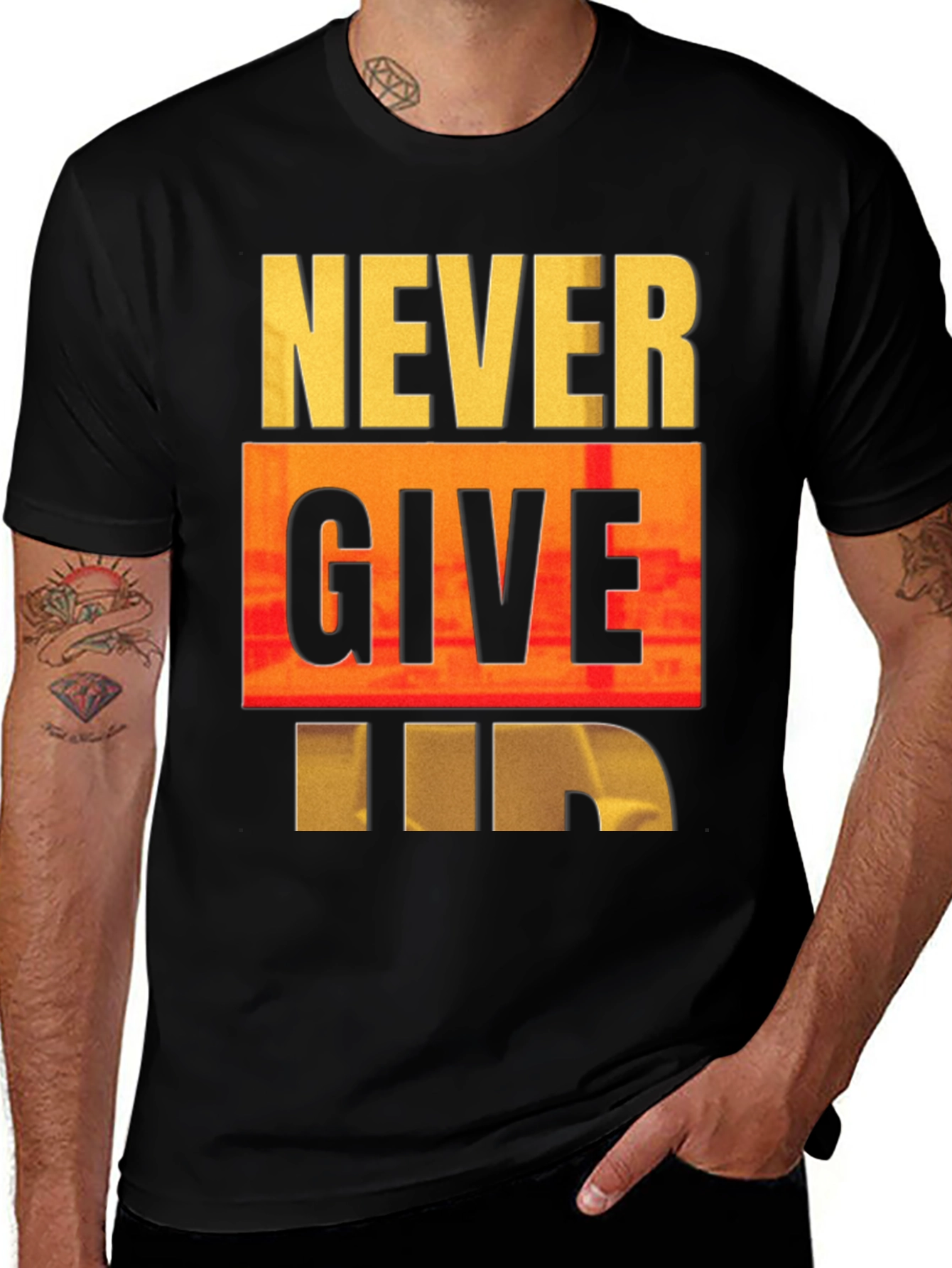 Never Give In Graphic Tee