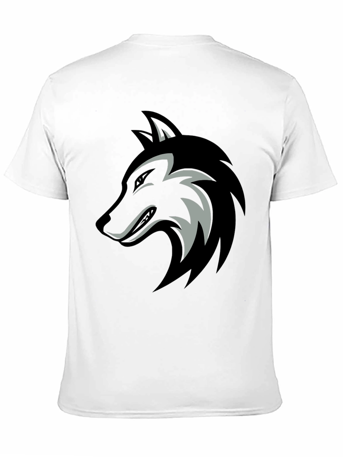 Wolf Graphic Black Tee - Fierce Style
