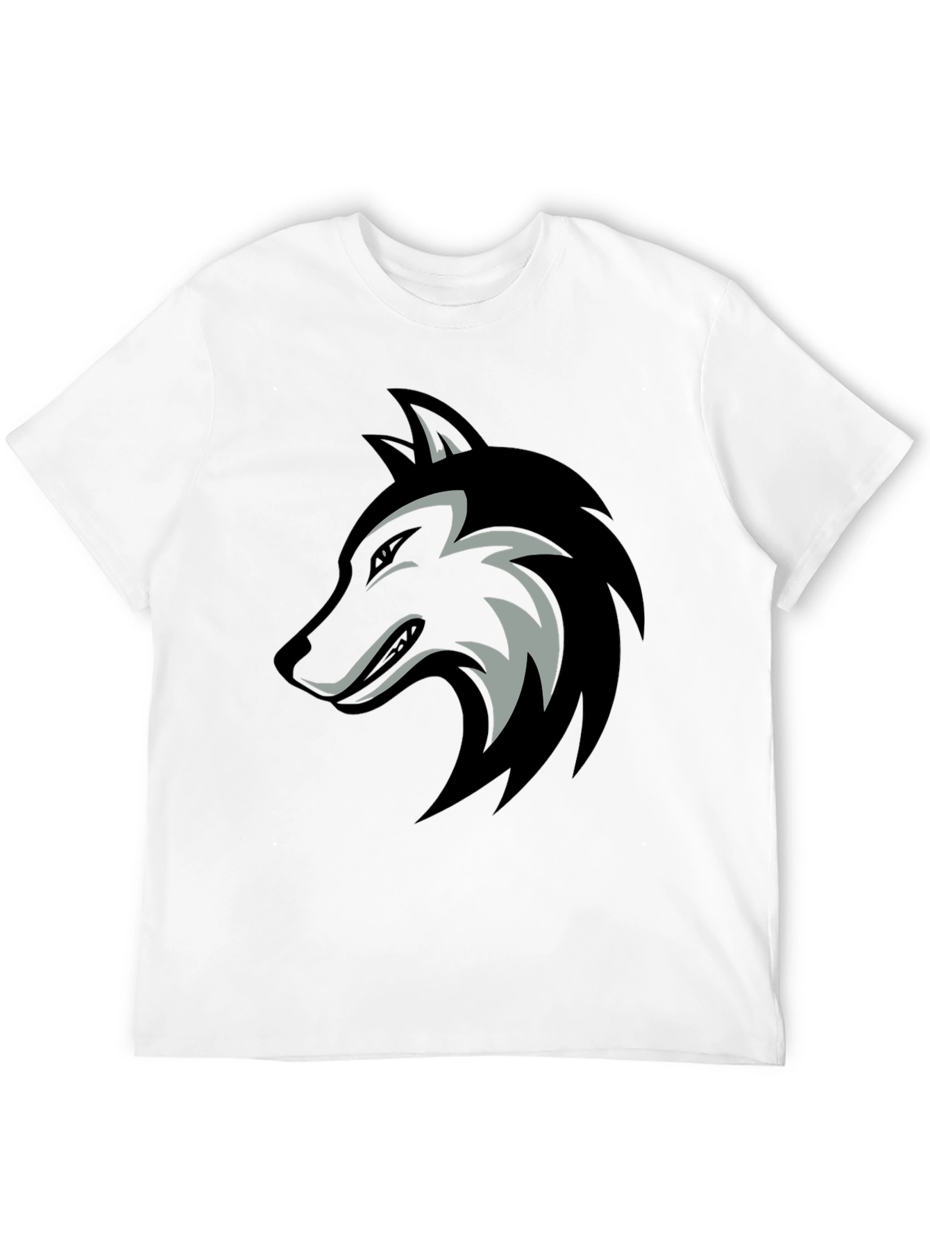 Wolf Graphic Black Tee - Fierce Style