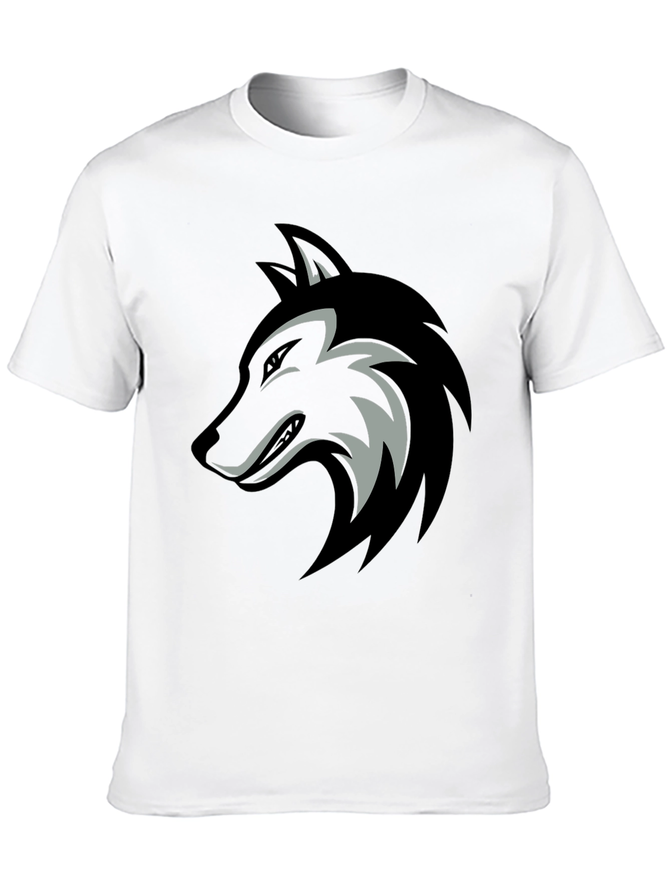 Wolf Graphic Black Tee - Fierce Style