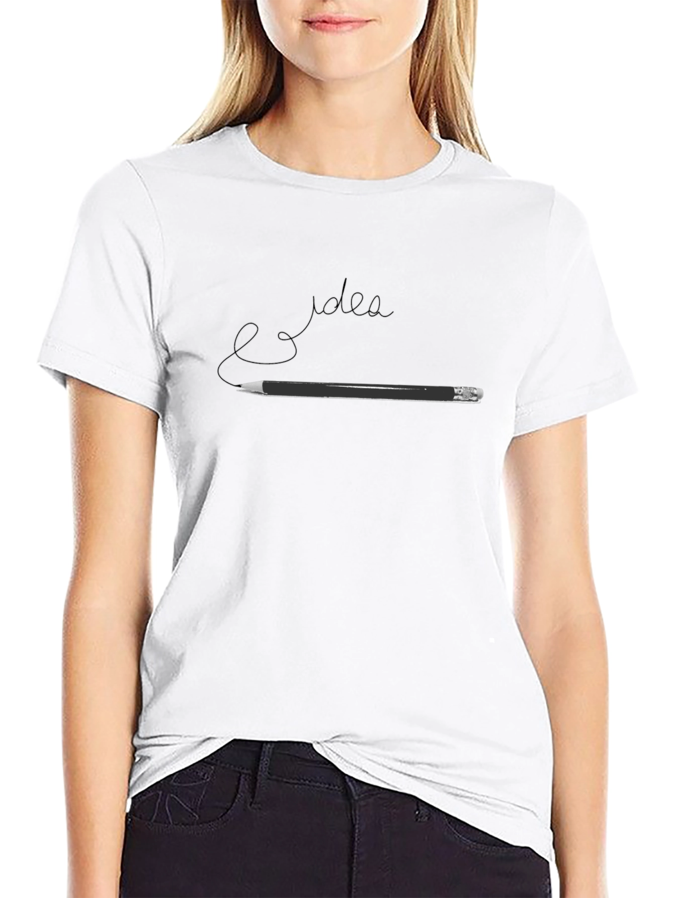 Idea Pencil Graphic Tee - Creative Inspiration