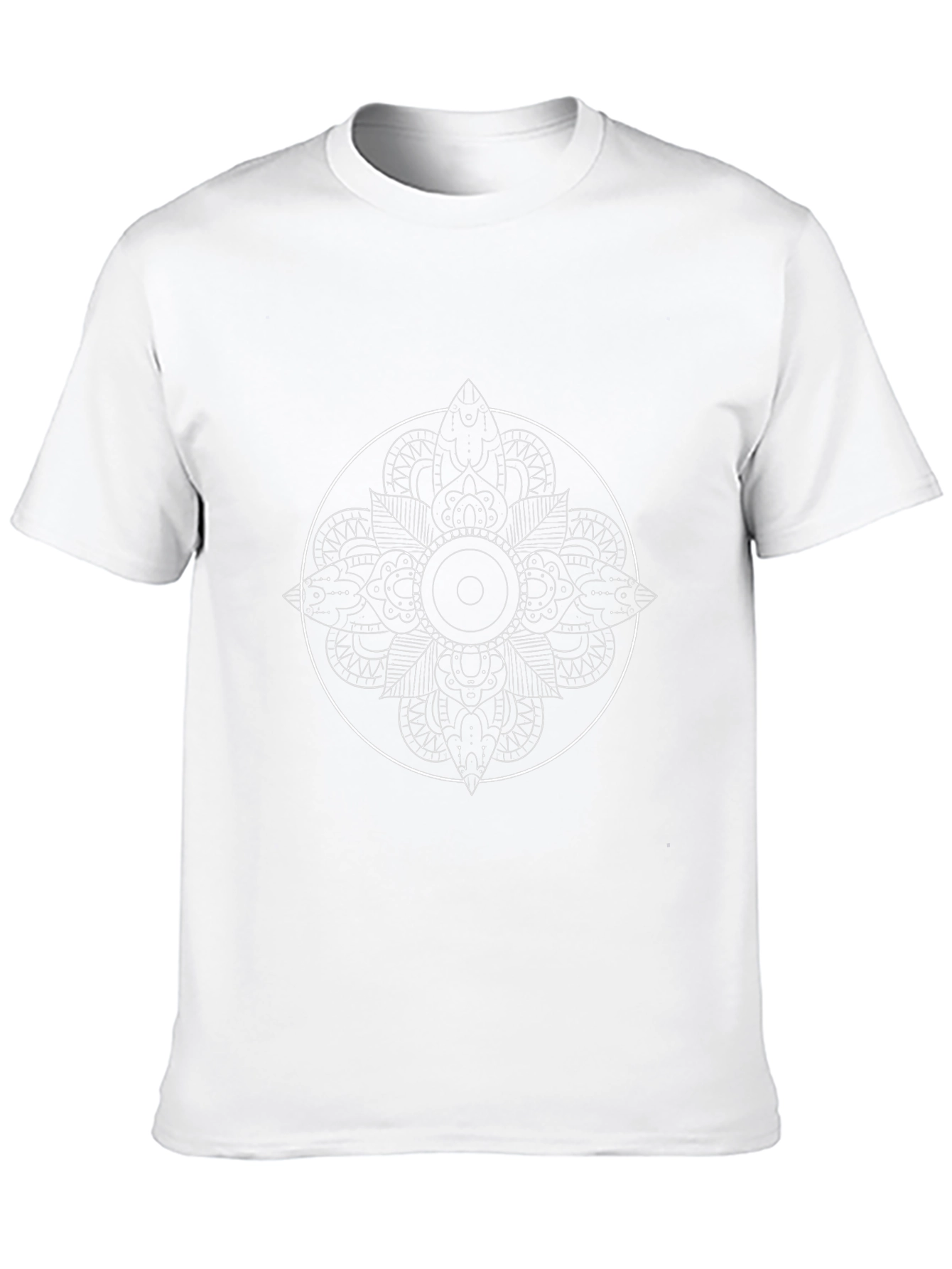 Black Mandala Graphic Tee - Stylish Comfort