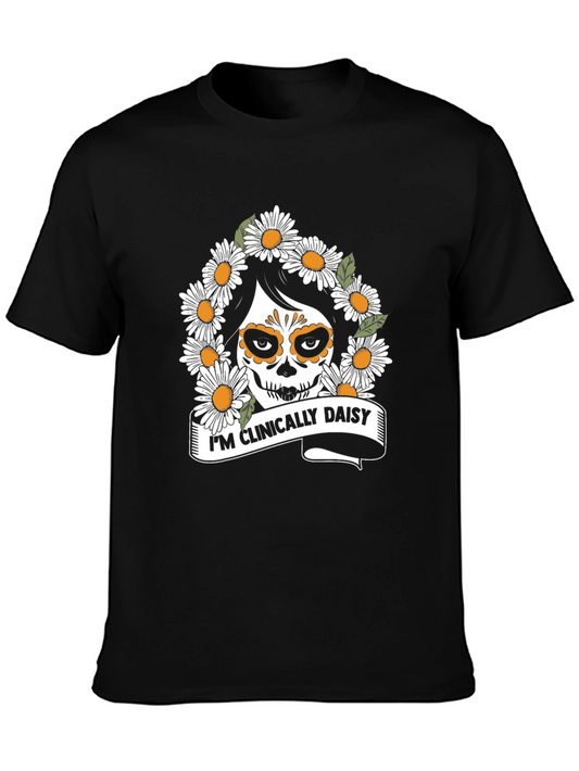 Clinically Daisy Skull T-Shirt