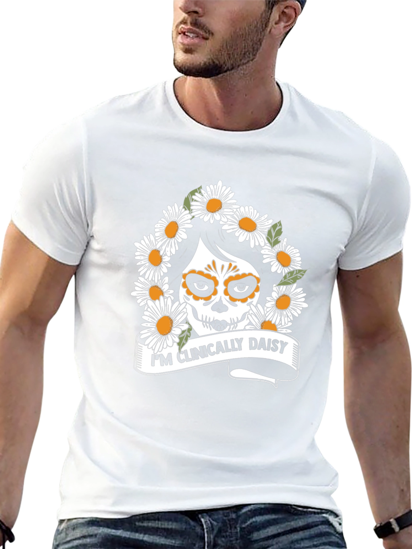 Clinically Daisy Skull T-Shirt