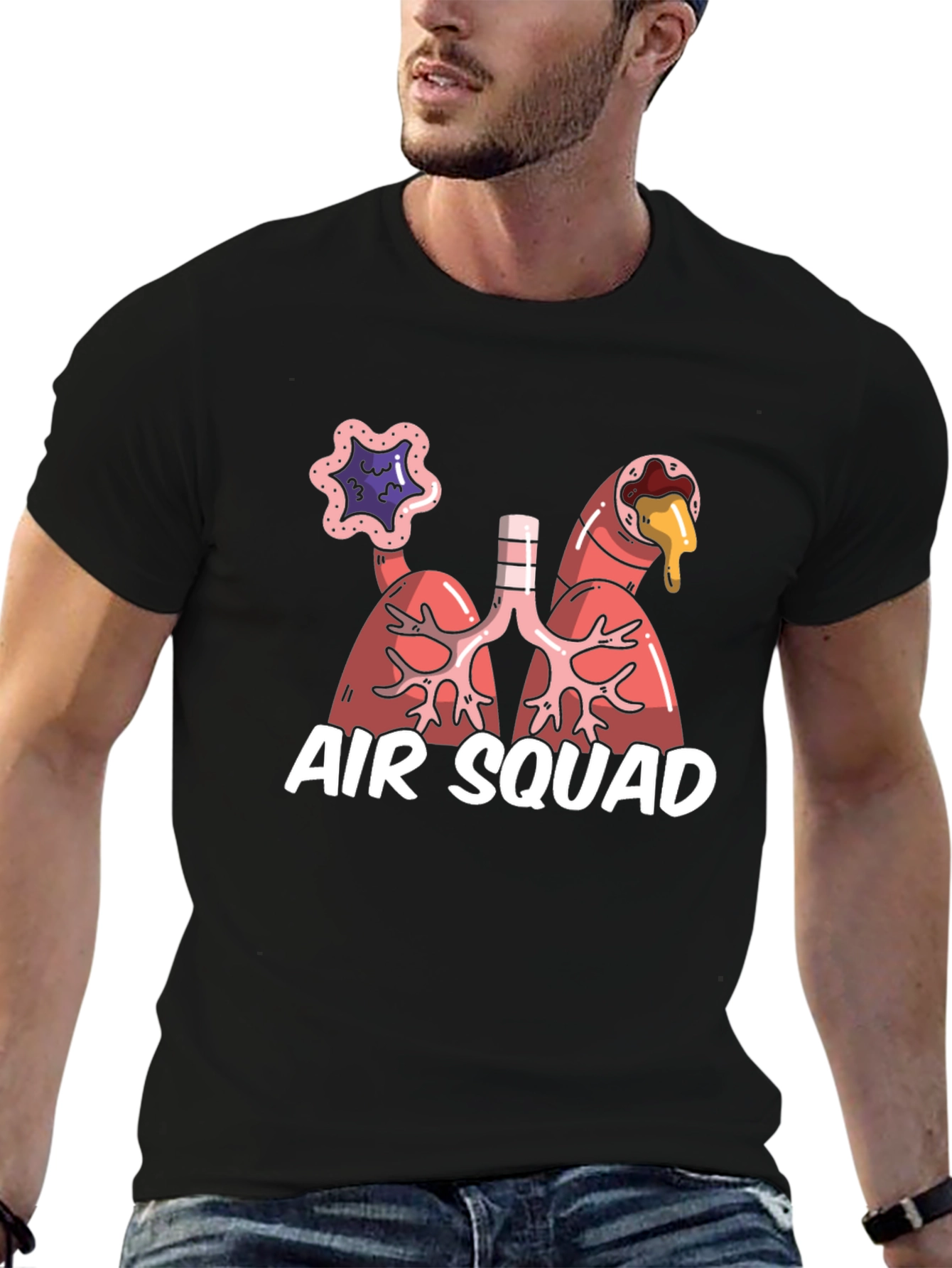 Air Squad Graphic Tee - Lung Anatomy