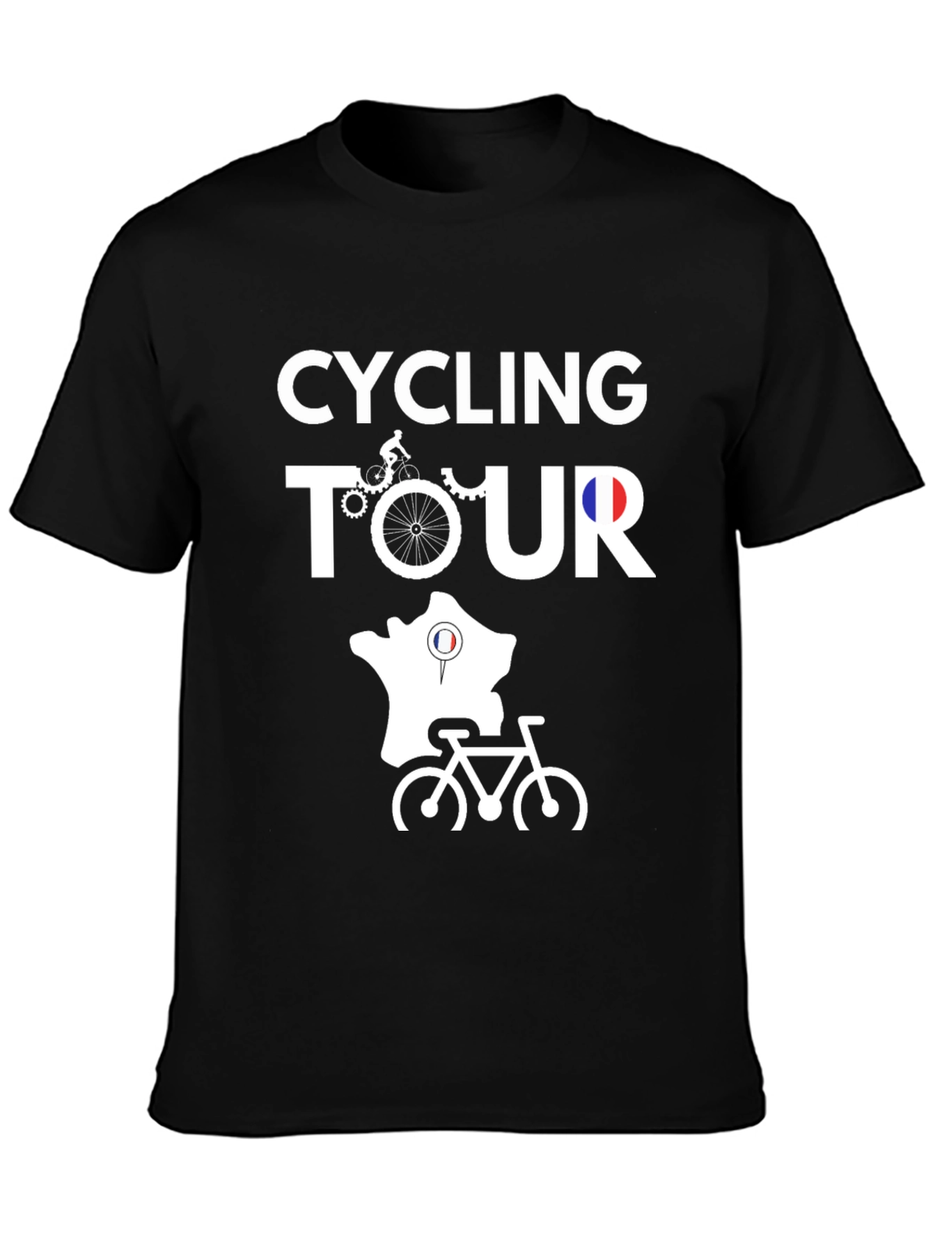 Cycling Tour Black T-Shirt