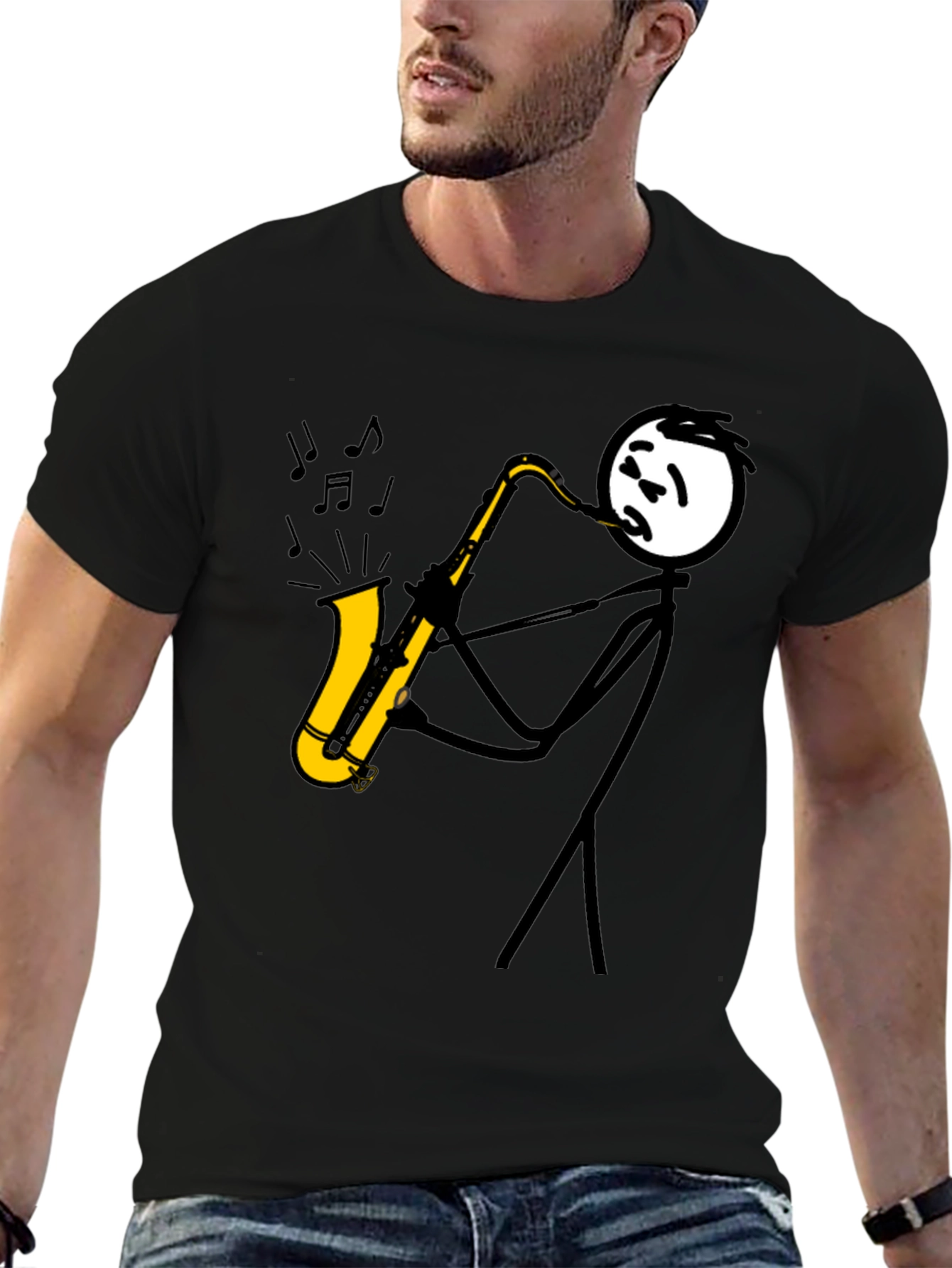 Jazz Player Black T-Shirt