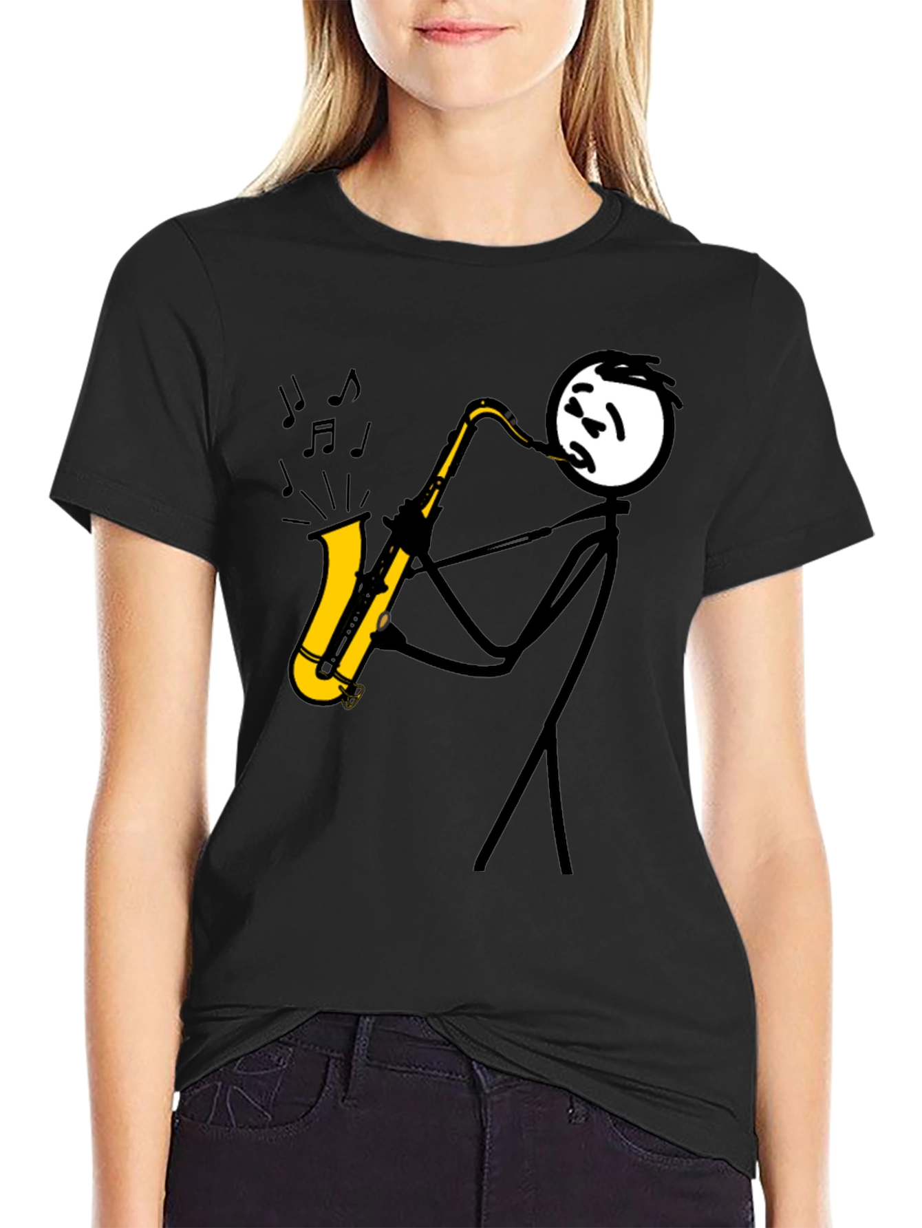 Jazz Player Black T-Shirt