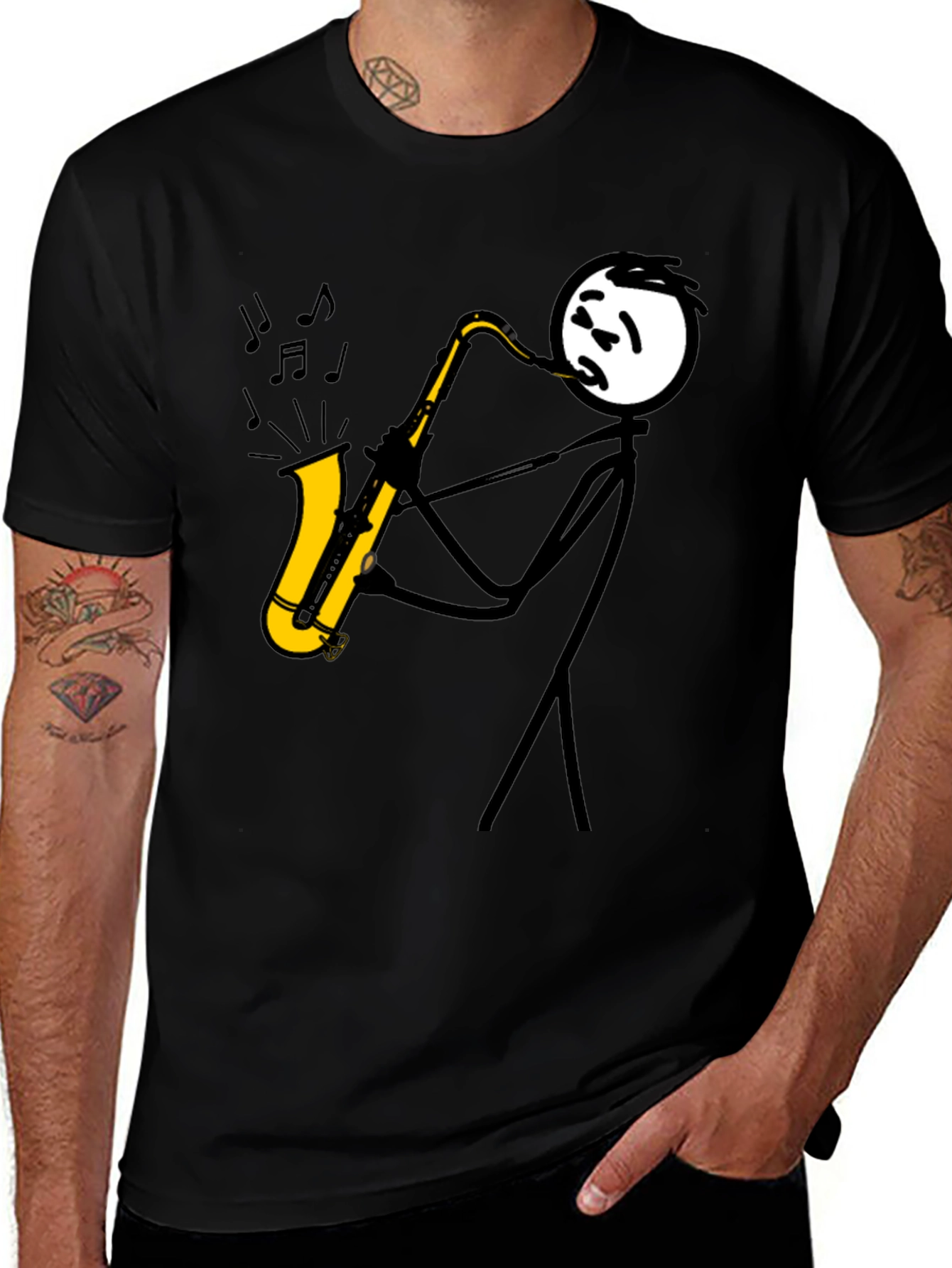 Jazz Player Black T-Shirt